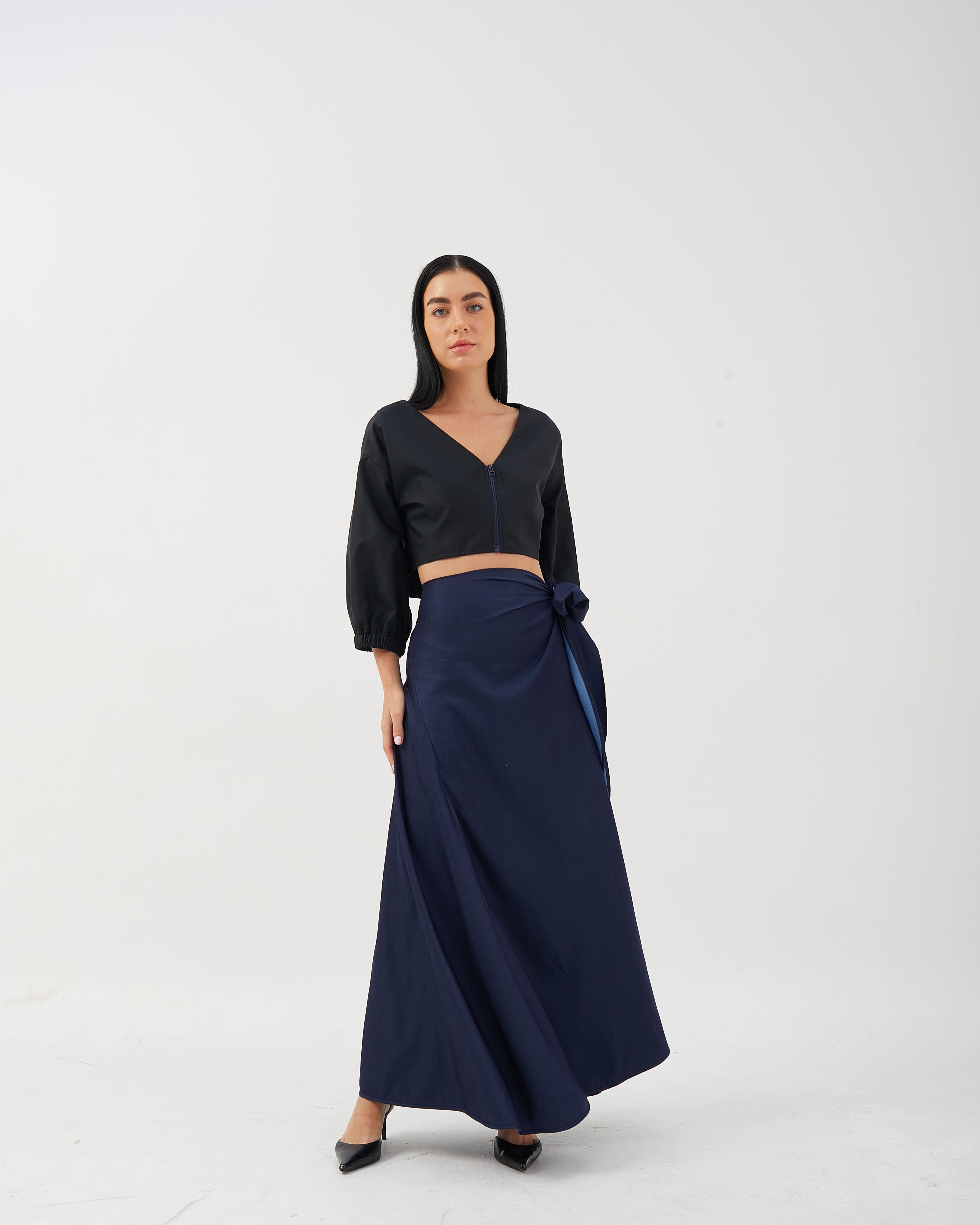 CAELI ECO LUXE | Side Tie Wrap Skirt