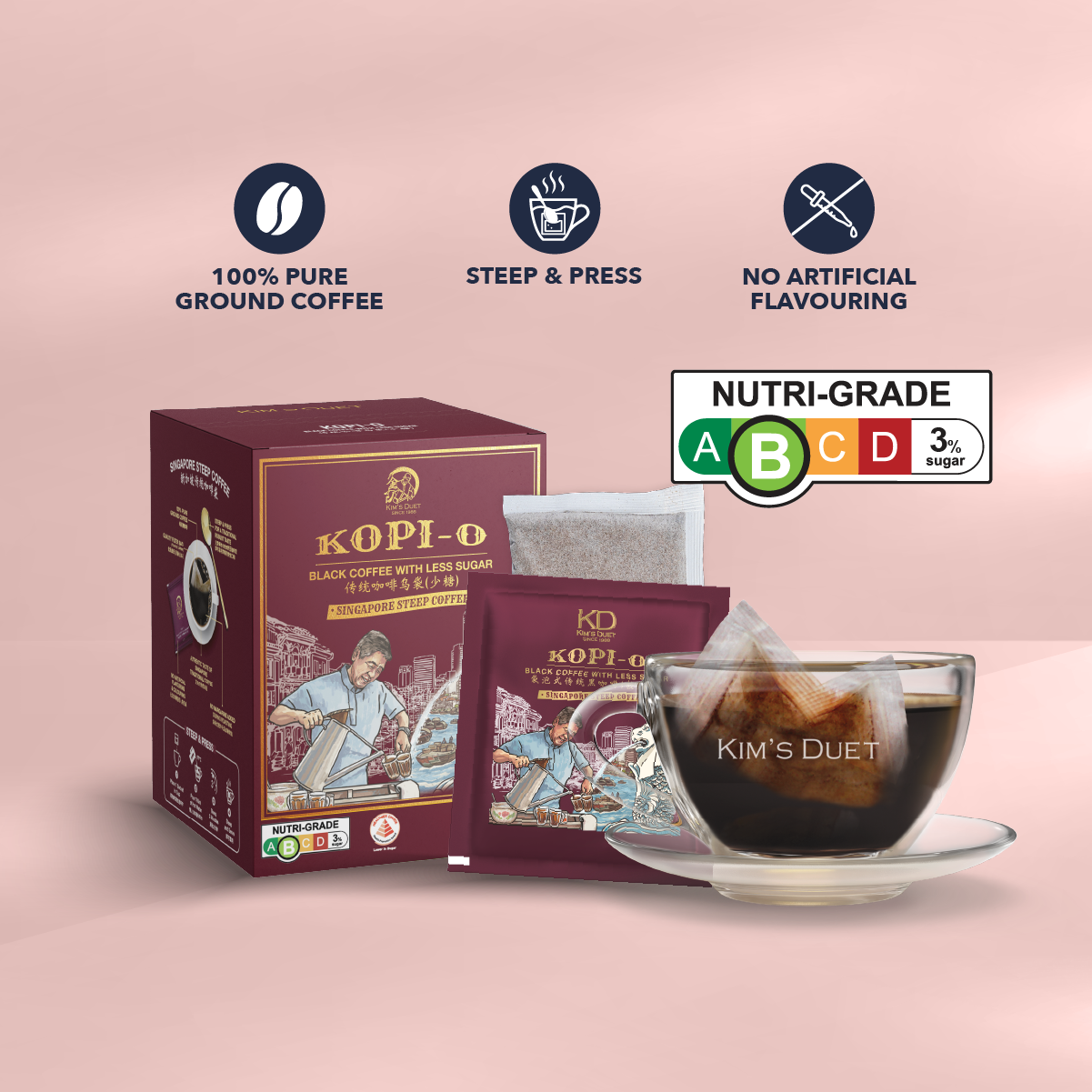 KIM'S DUET | Kopi-O (Black Coffee With Less Sugar)