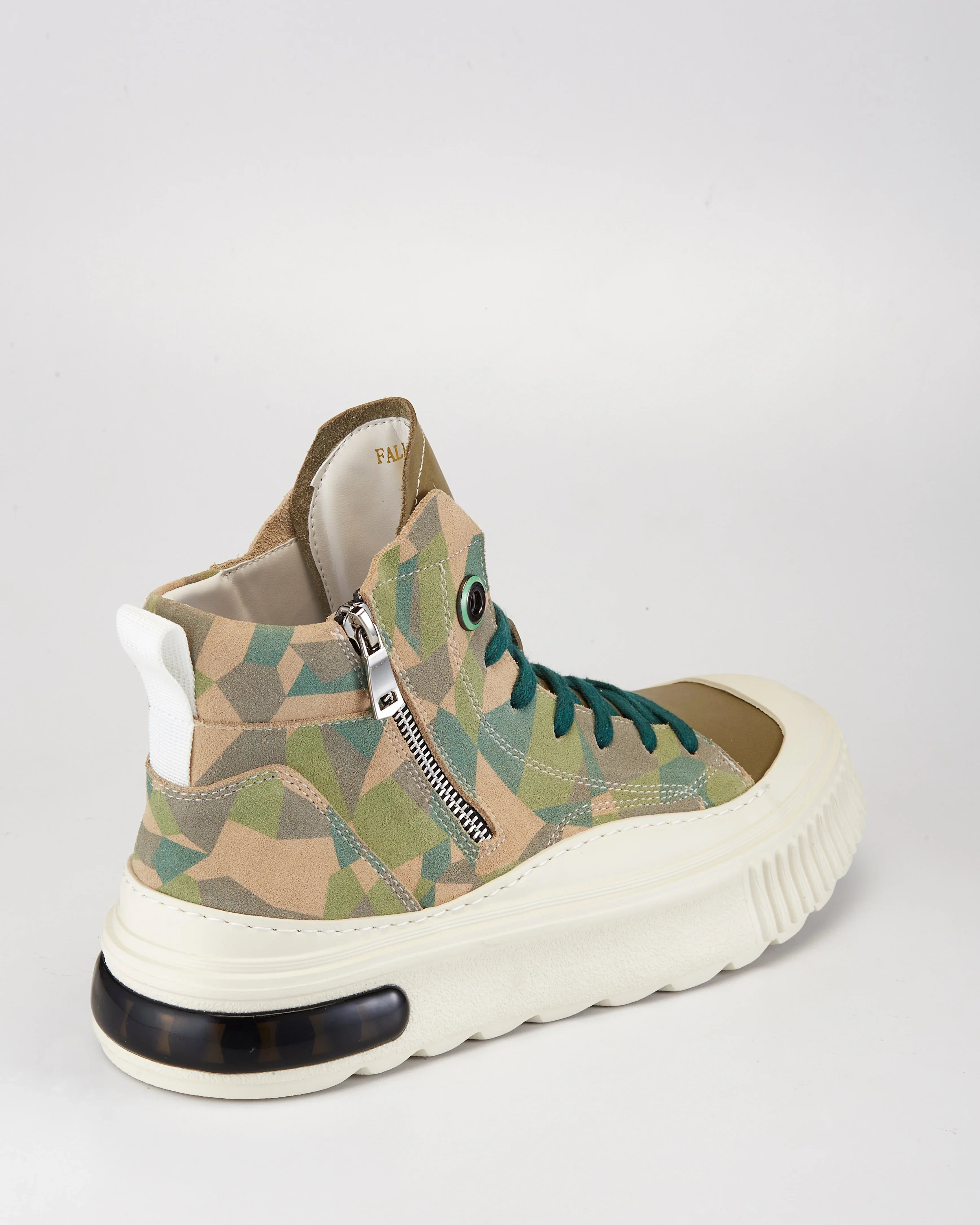 PROJECTWEAR | Farrell Mid Cut Leather Sneaker Green