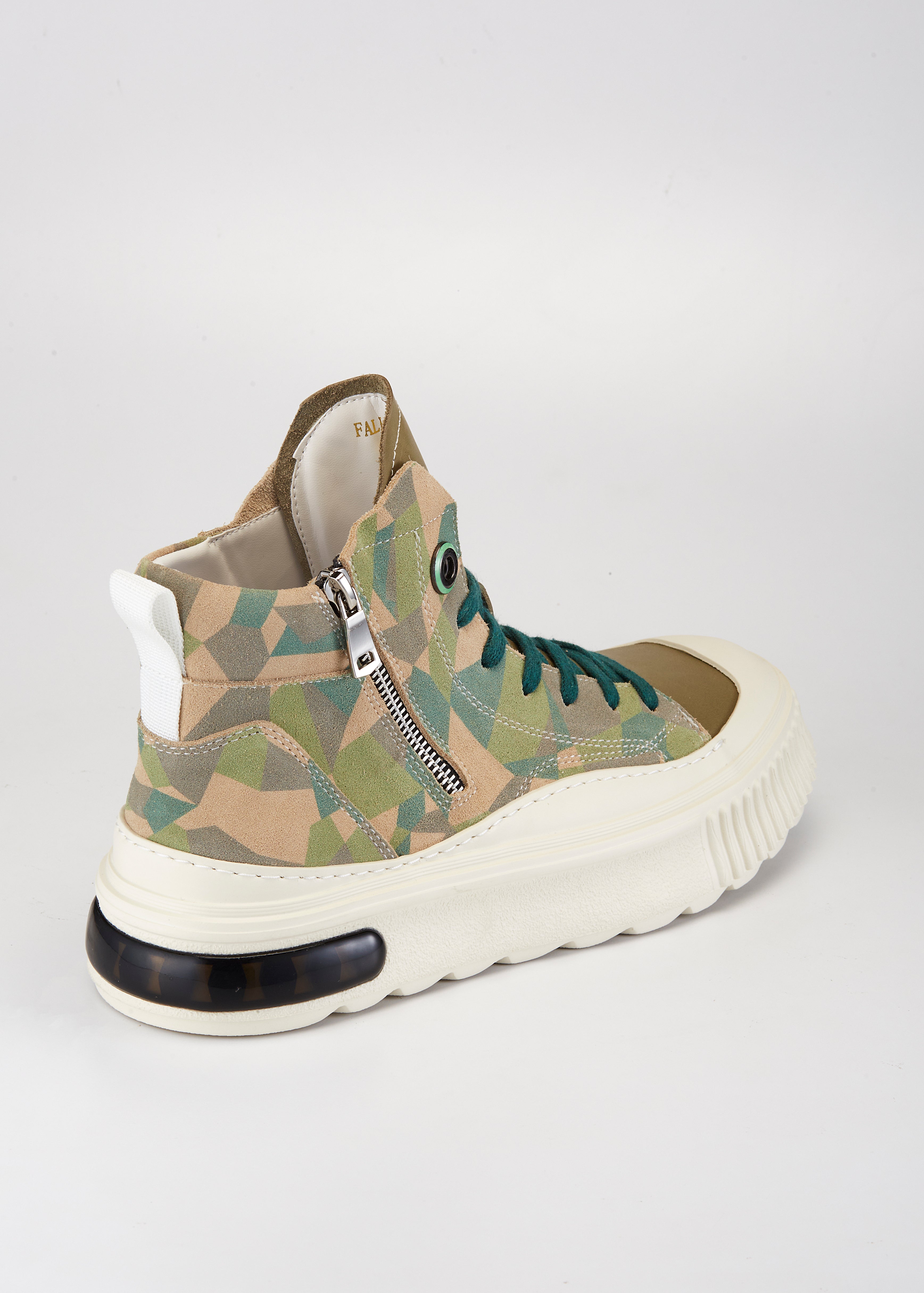 PROJECTWEAR | Farrell Mid Cut Leather Sneaker Green