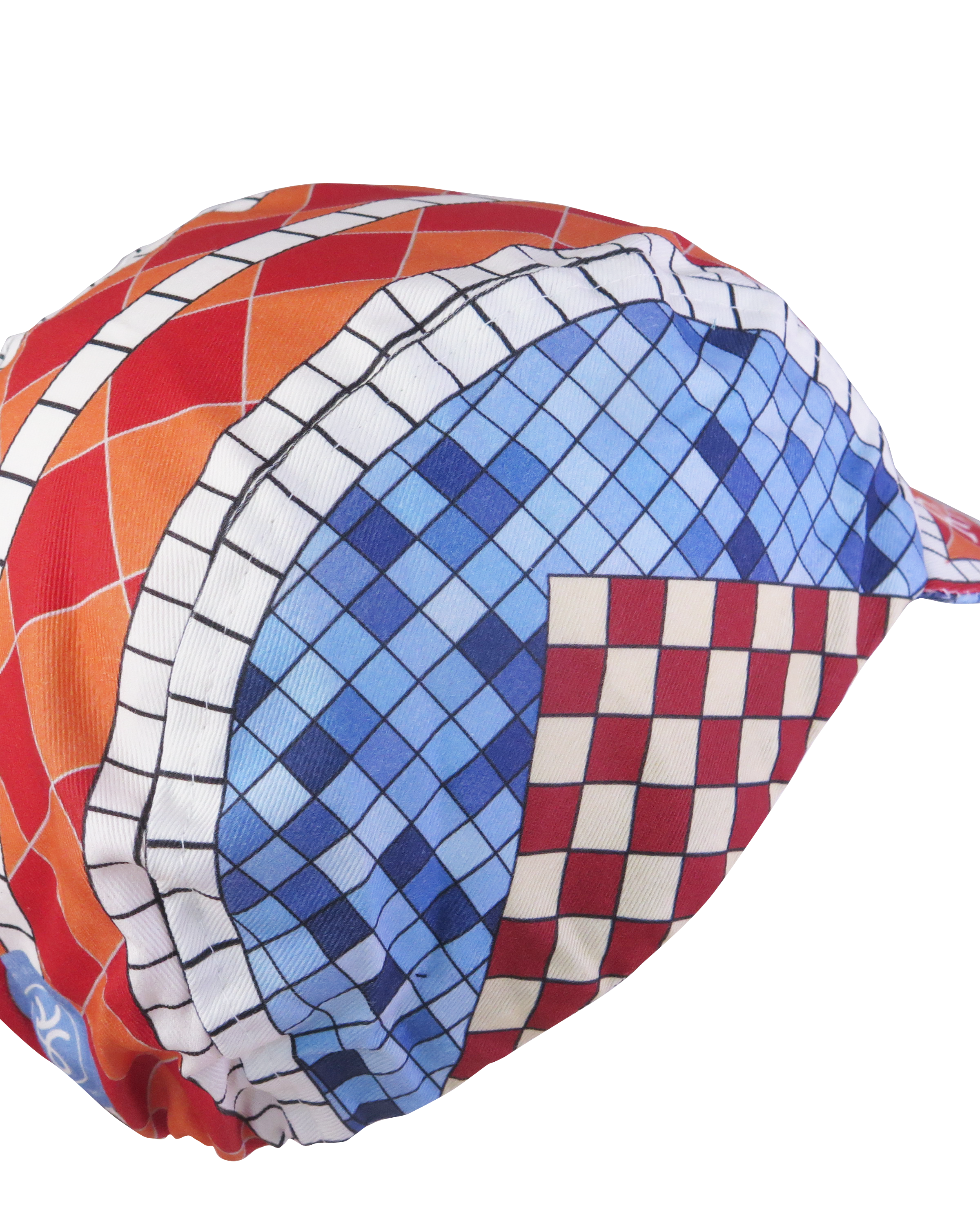 A DESIGN BY TAKACHYA | Cycling Cap - Lepak Checkered Brown Blue