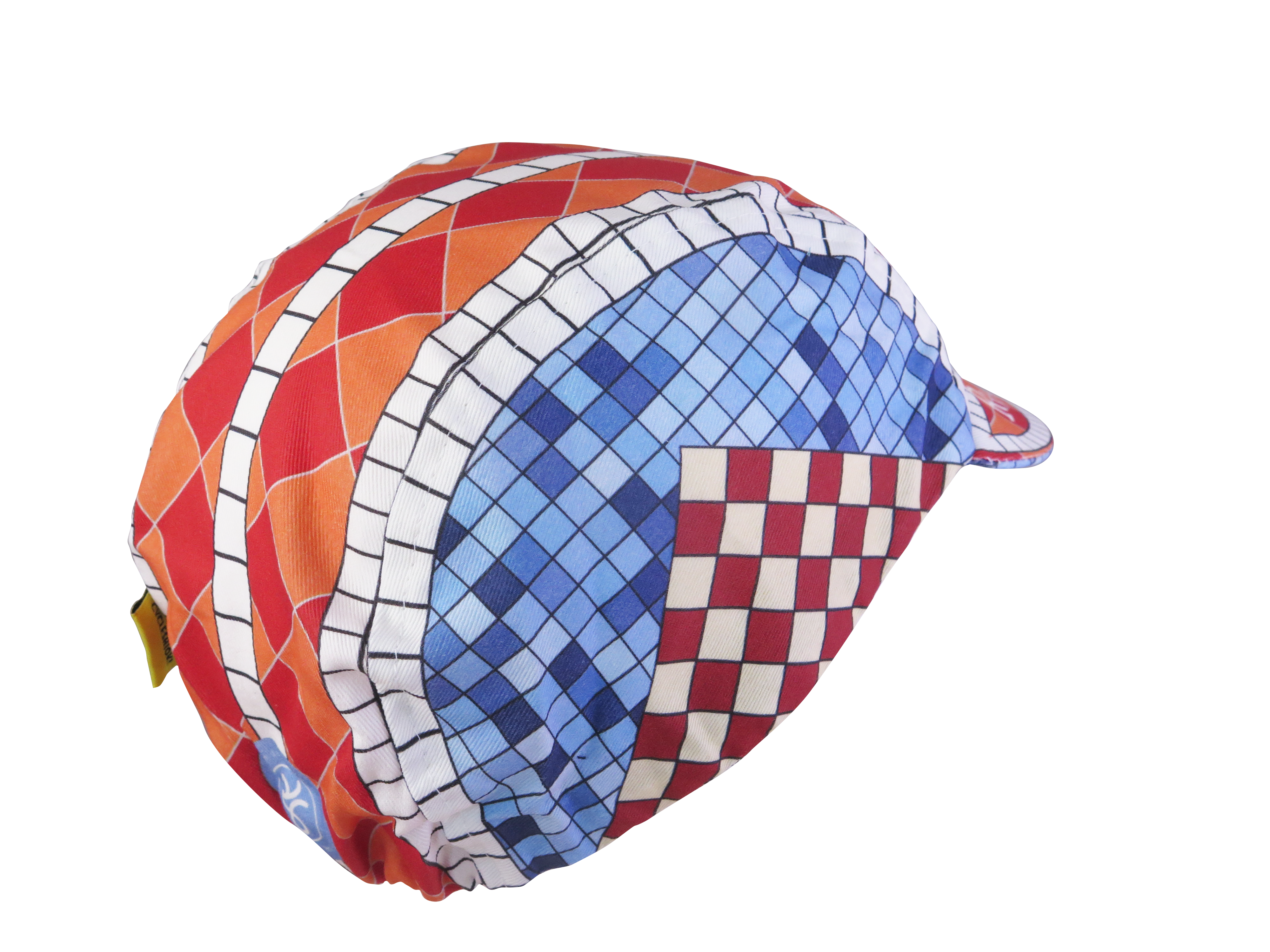 A DESIGN BY TAKACHYA | Cycling Cap - Lepak Checkered Brown Blue
