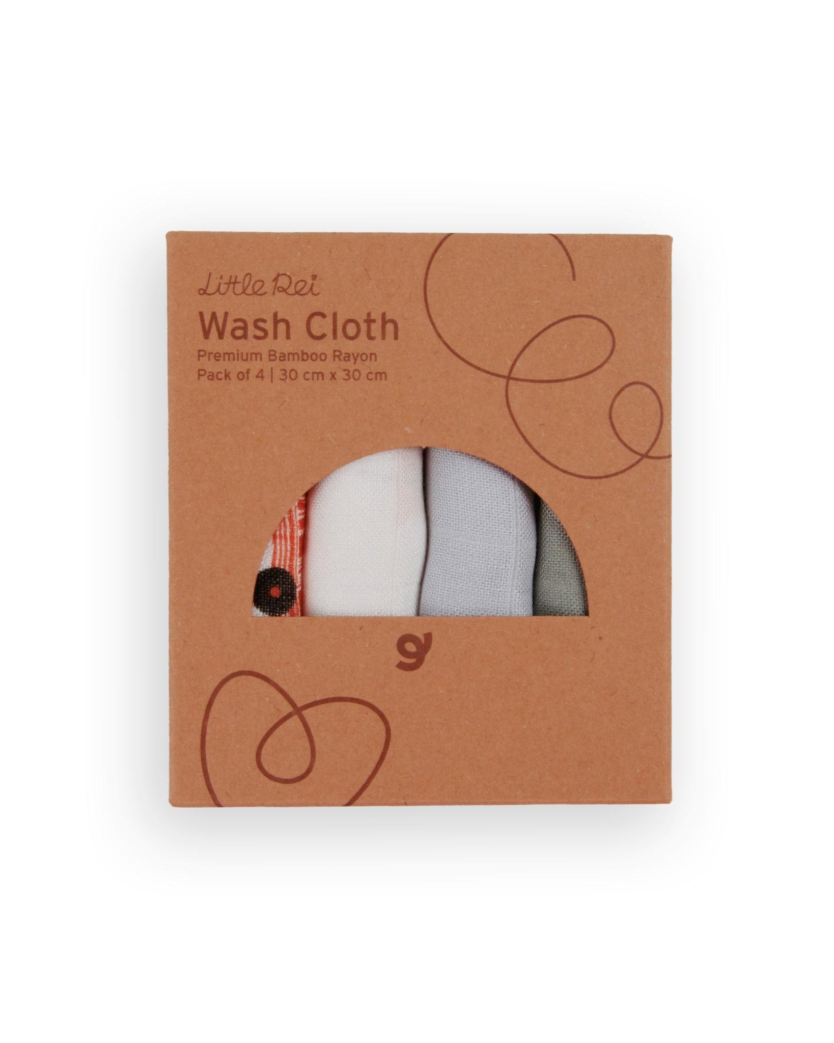 LITTLE REI | LRE Bamboo Wash Cloth 4pc