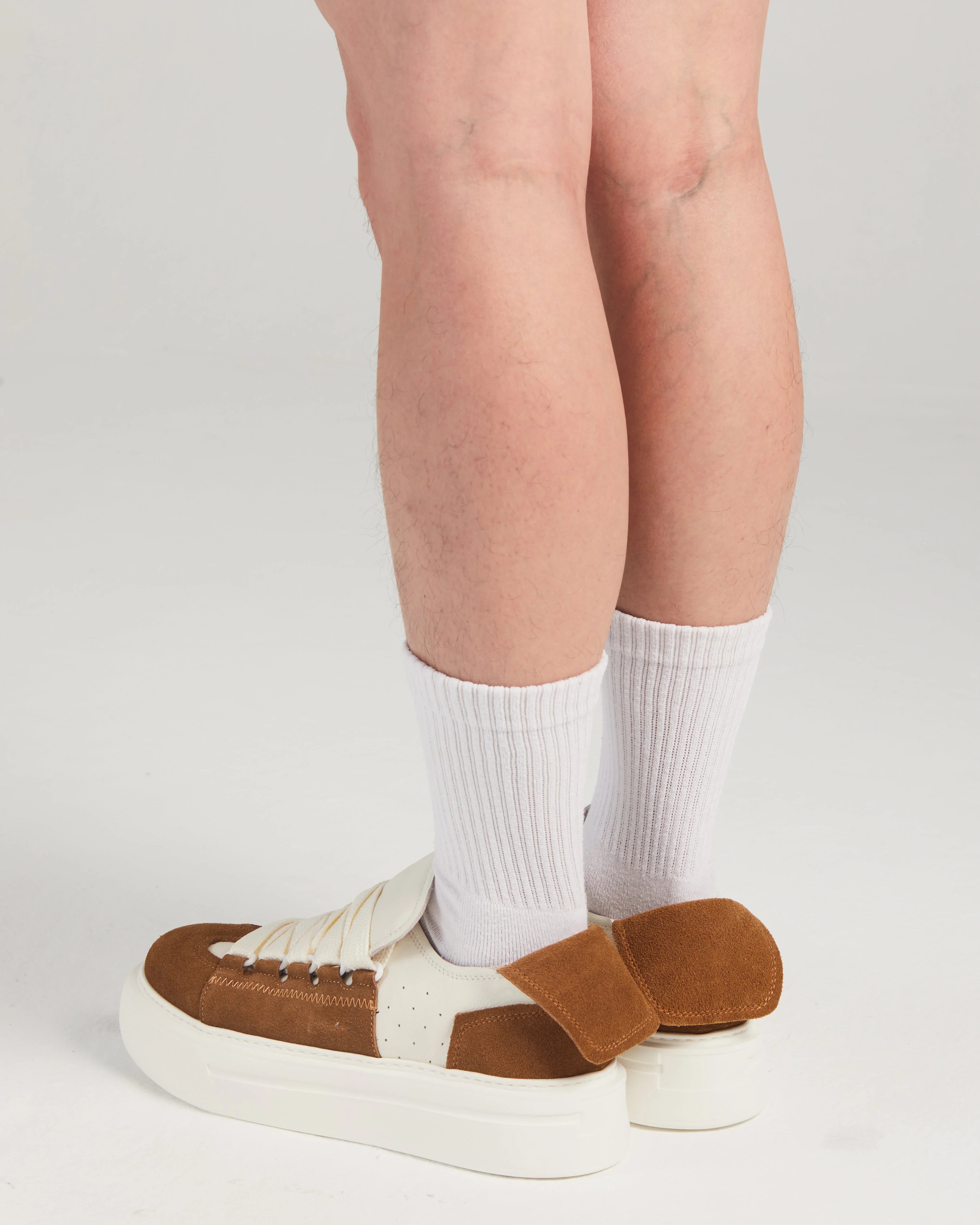 PROJECTWEAR | Felton Broad Shoelace Suede Leather Sneaker Brown