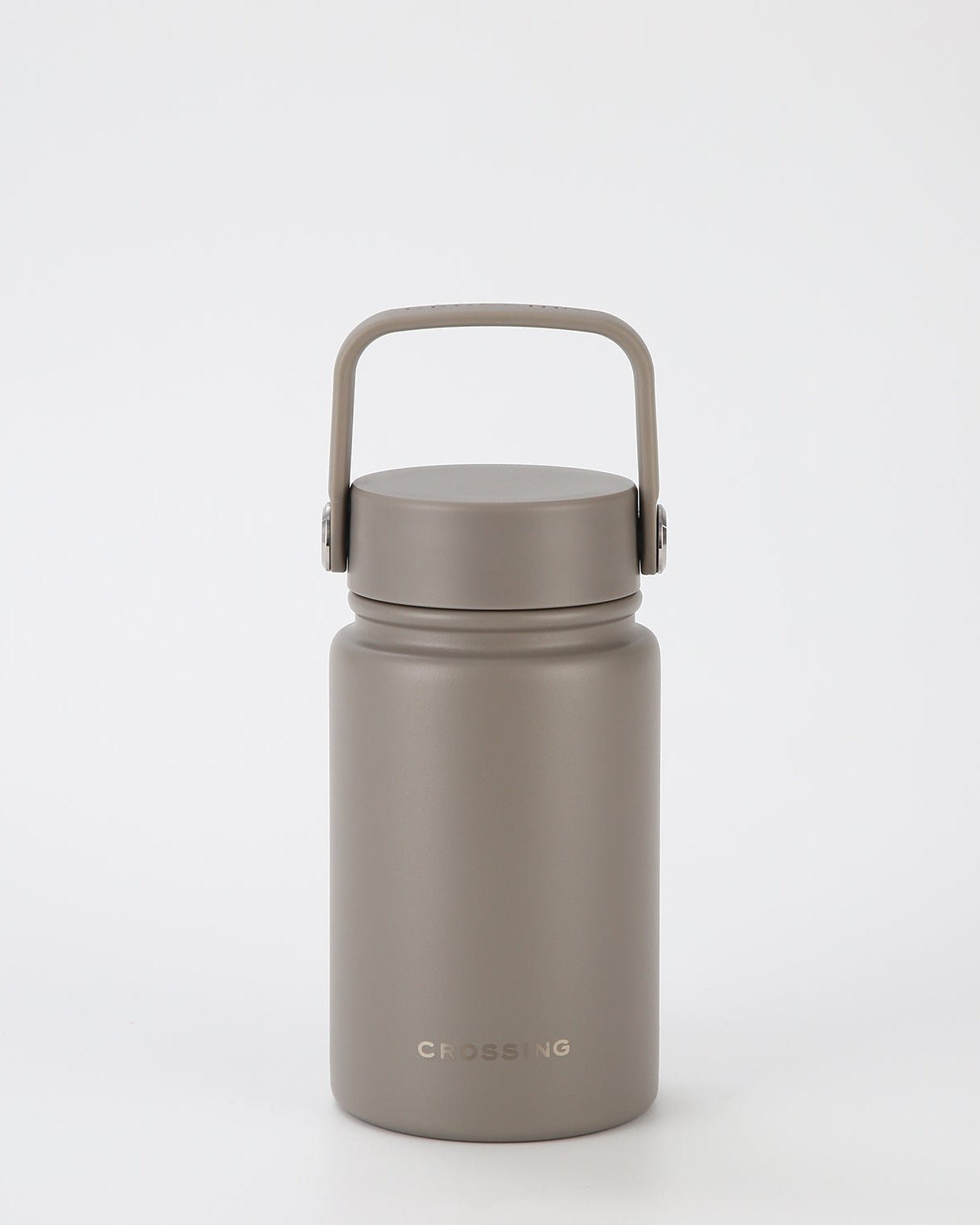 CROSSING | 400ml Urban Ceramic S/S Insulated Flat Cap Bottle With Handle