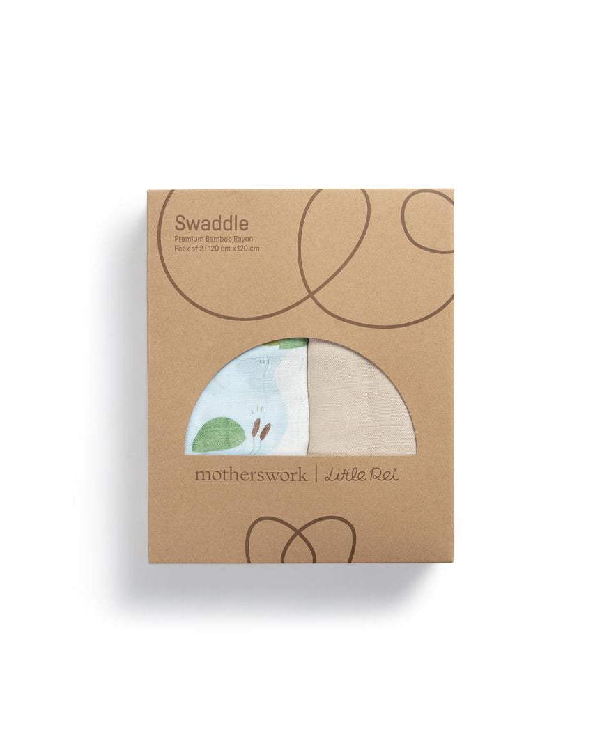 LITTLE REI | Bamboo Swaddle Blanket 2pc
