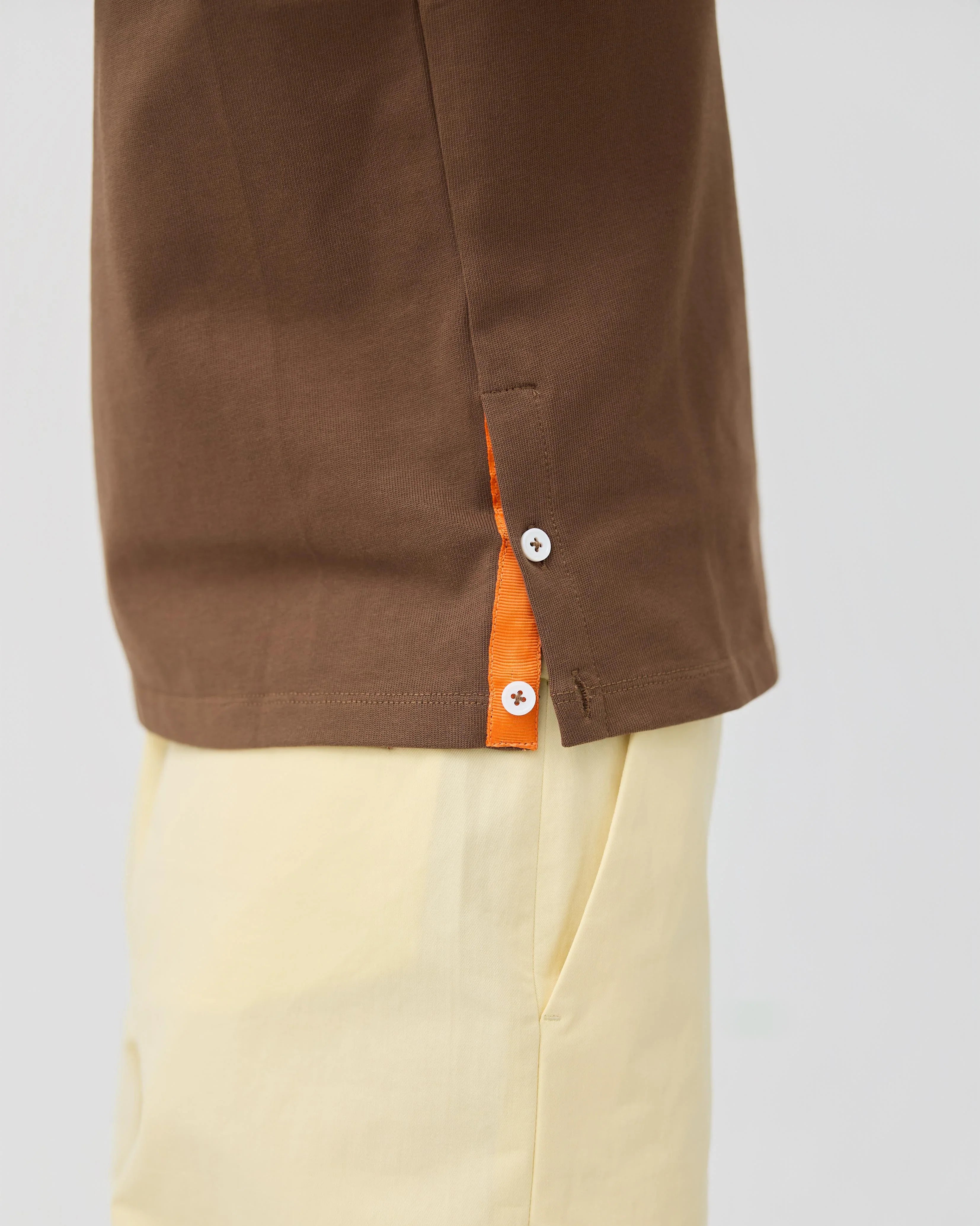 3EIGHTH | Musubi Henley Tank In Chocolate