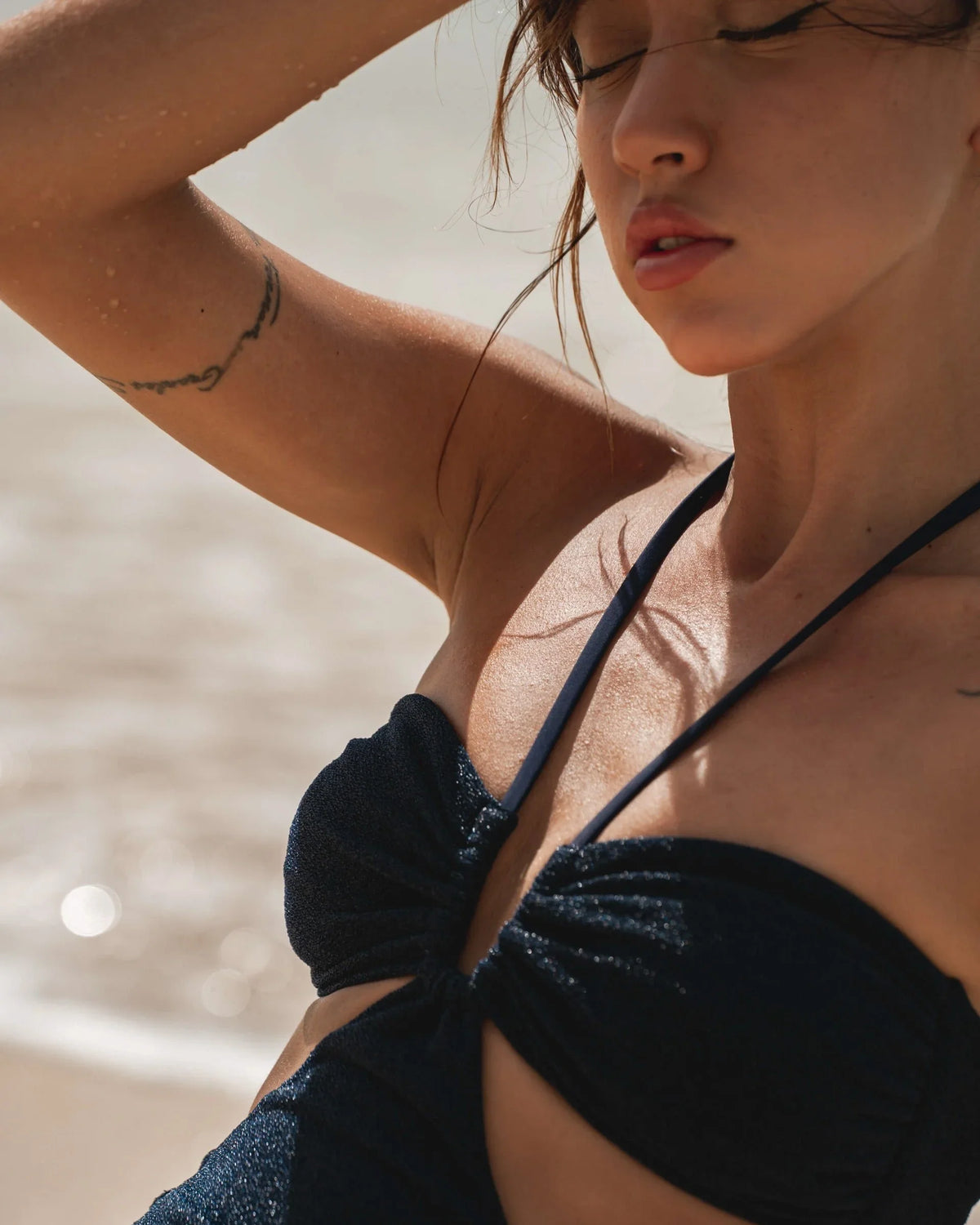 HÁI THE LABEL | Stardust | The Island Halter One Piece 2024 | Navy