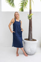 OLIVE BASICS | Rachel Reversible Denim Dress