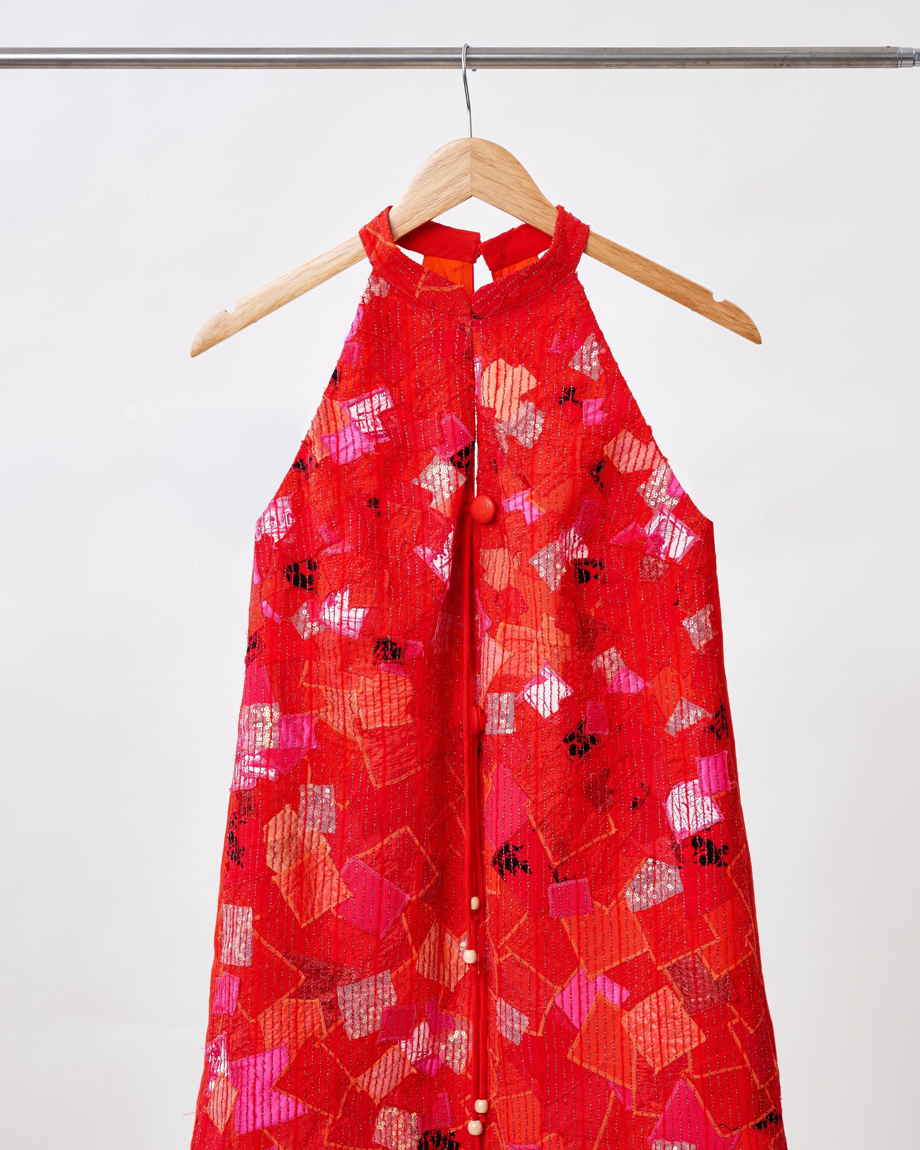 KHAAR | Firecracker Halter Dress