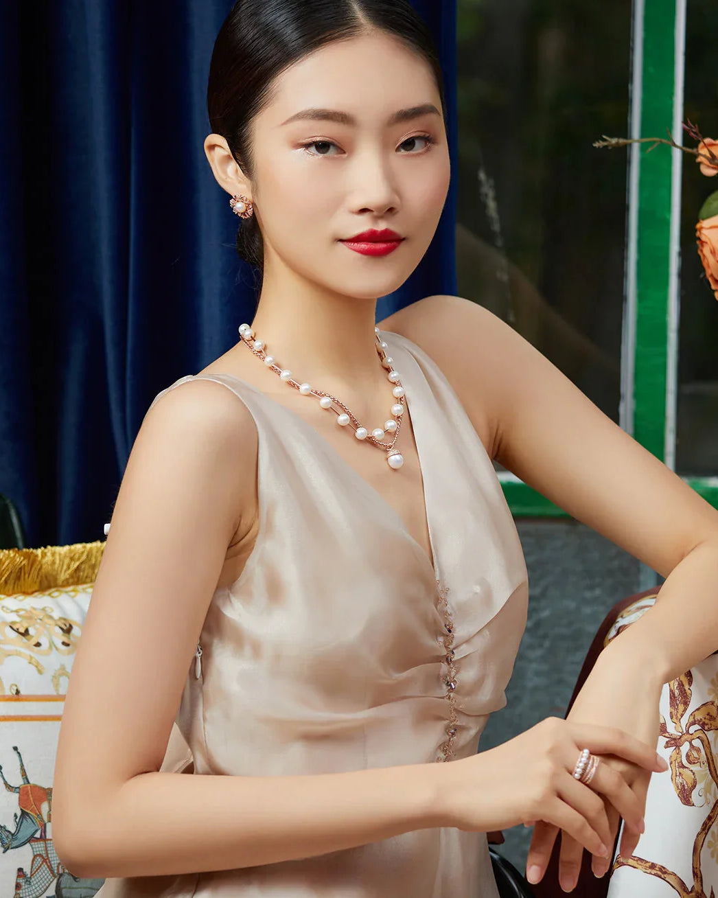 PEARLY LUSTRE | Asian Civilisations Museum Freshwater Pearl Necklace WN00218 | ACM Collection