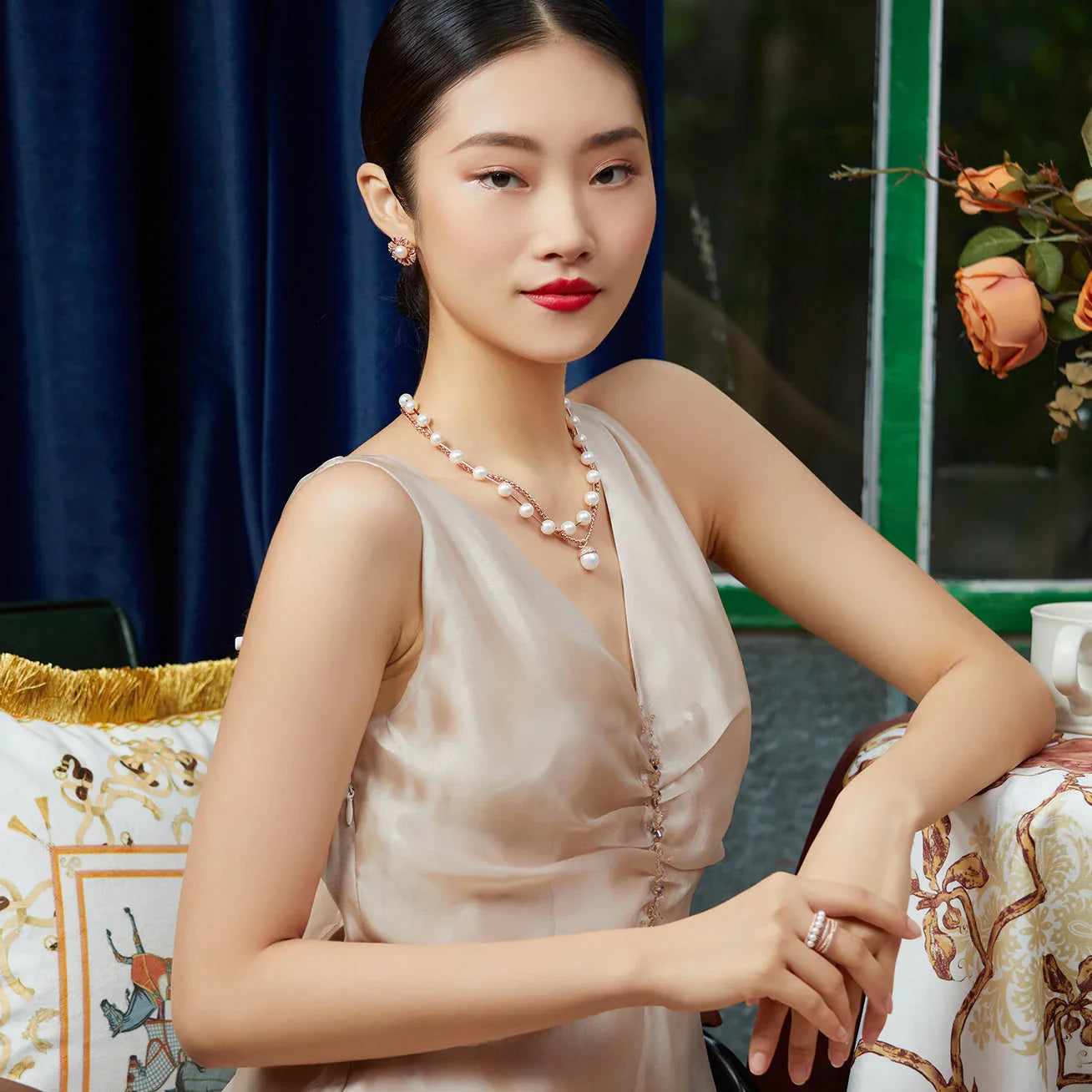 PEARLY LUSTRE | Asian Civilisations Museum Freshwater Pearl Necklace WN00218 | ACM Collection