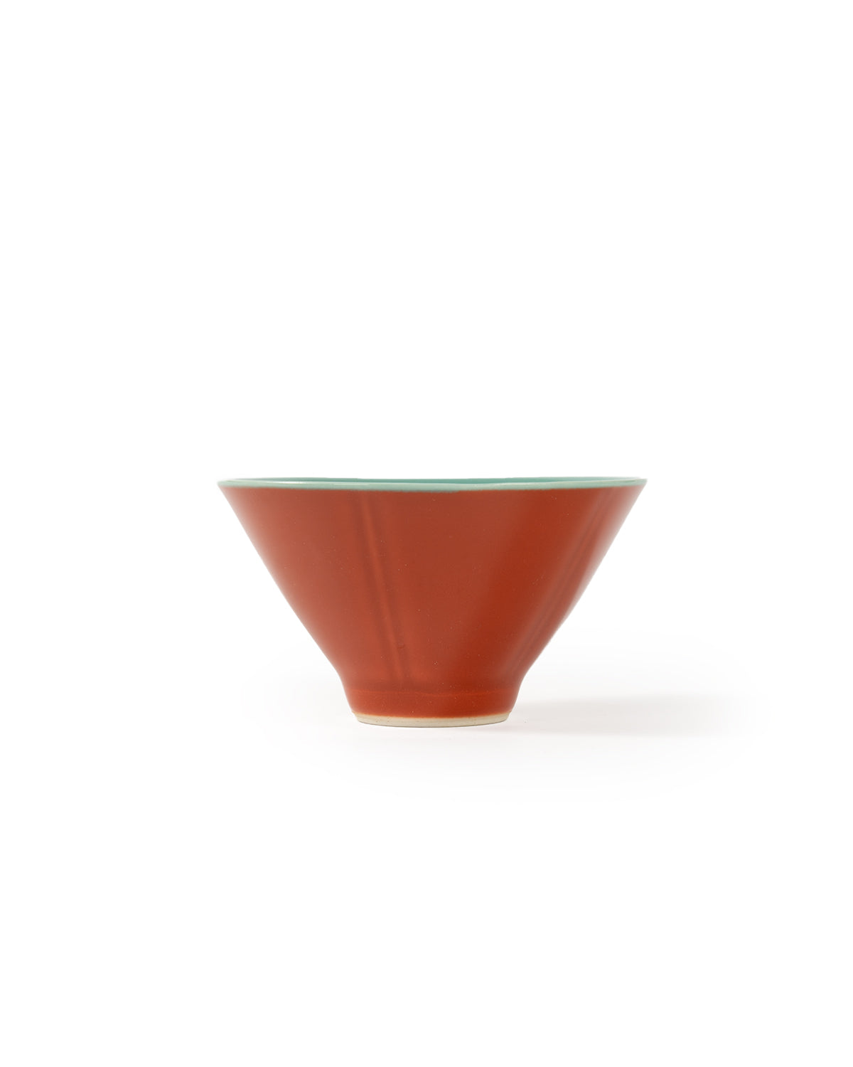 CRAFILAB | Brick Red & Turquoise Bamboo Hat Tea Cup