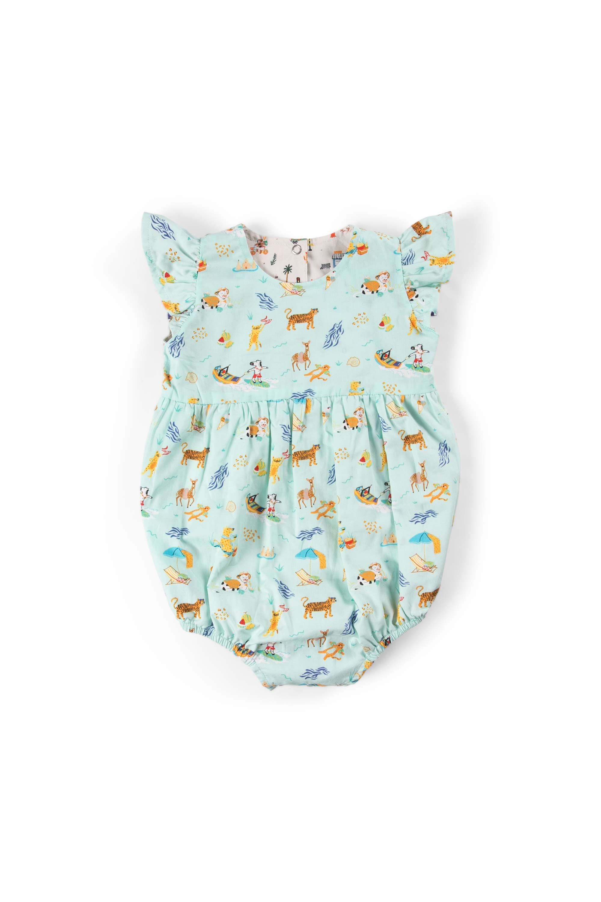 MAISON Q | Tiger Tiger Reversible Girl Onesie