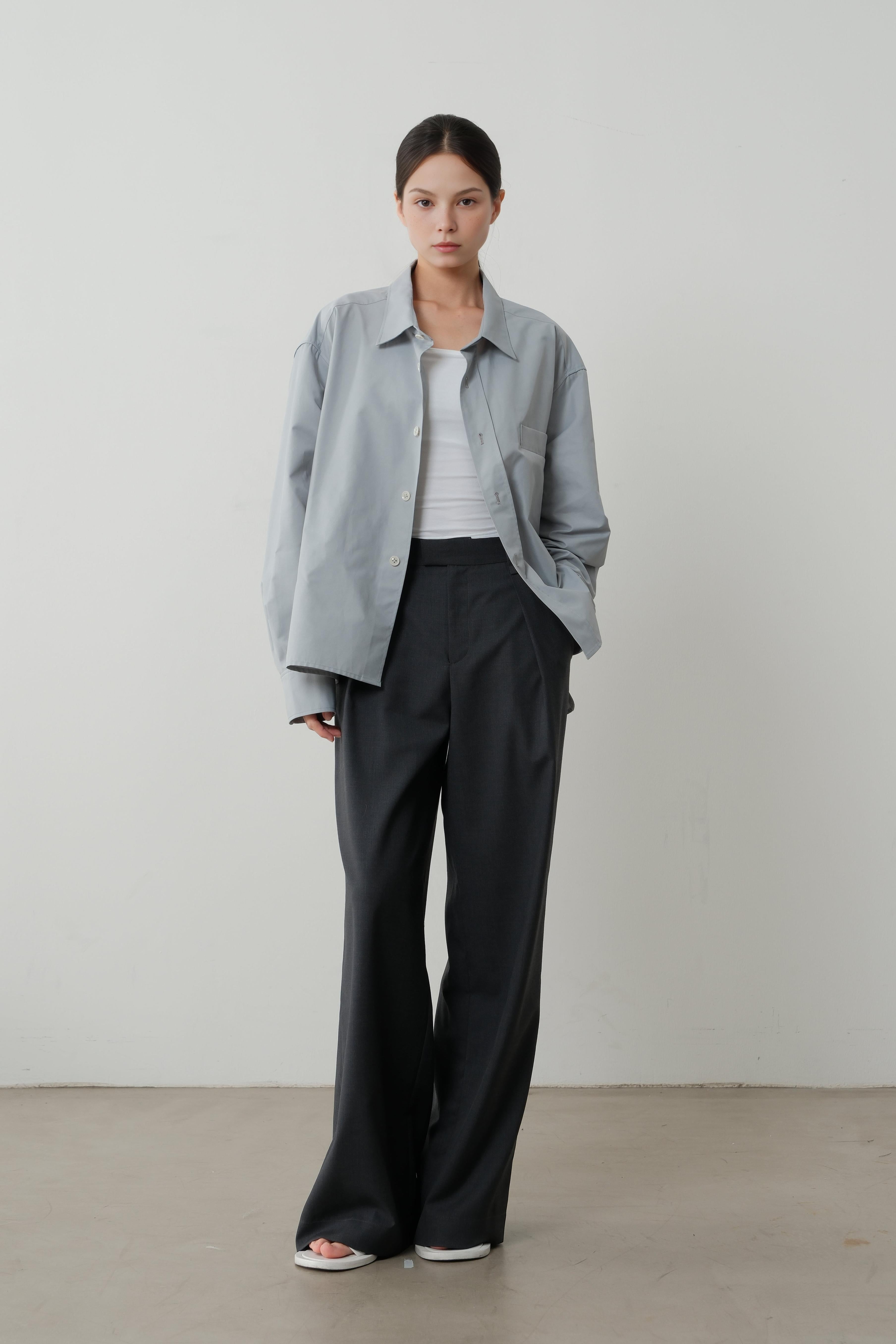 LAYERPLAN | Tirra Pleated High-Waist Trousers