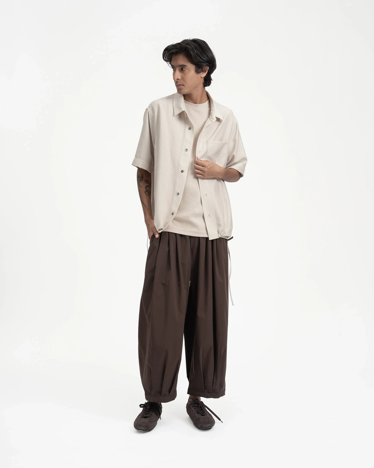 GRAYE | Drawstring Shirt | Blush