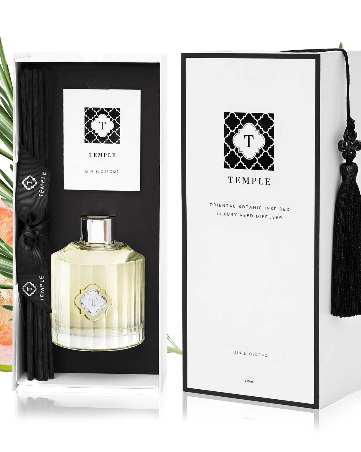 TEMPLE CANDLES | Luxury Reed Diffuser - Gin Blossoms