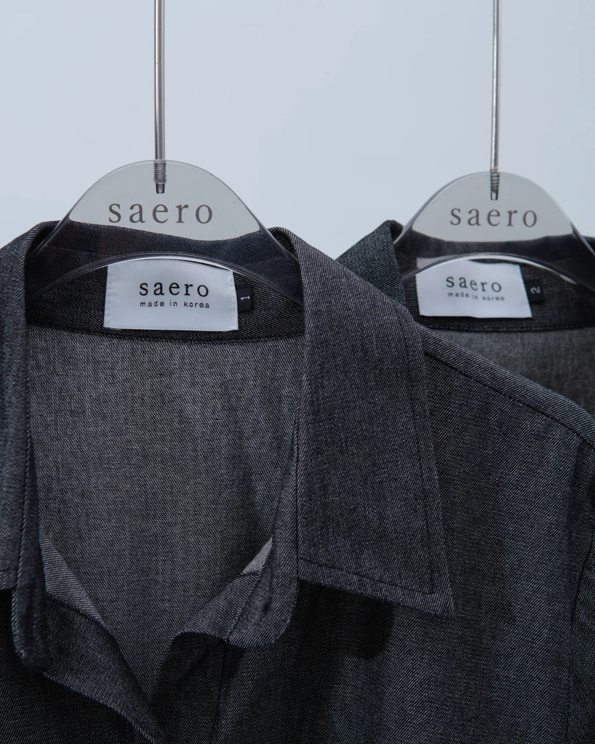 SAERO COLLECTIVE | Denim Short Sleeve Shirt | Black