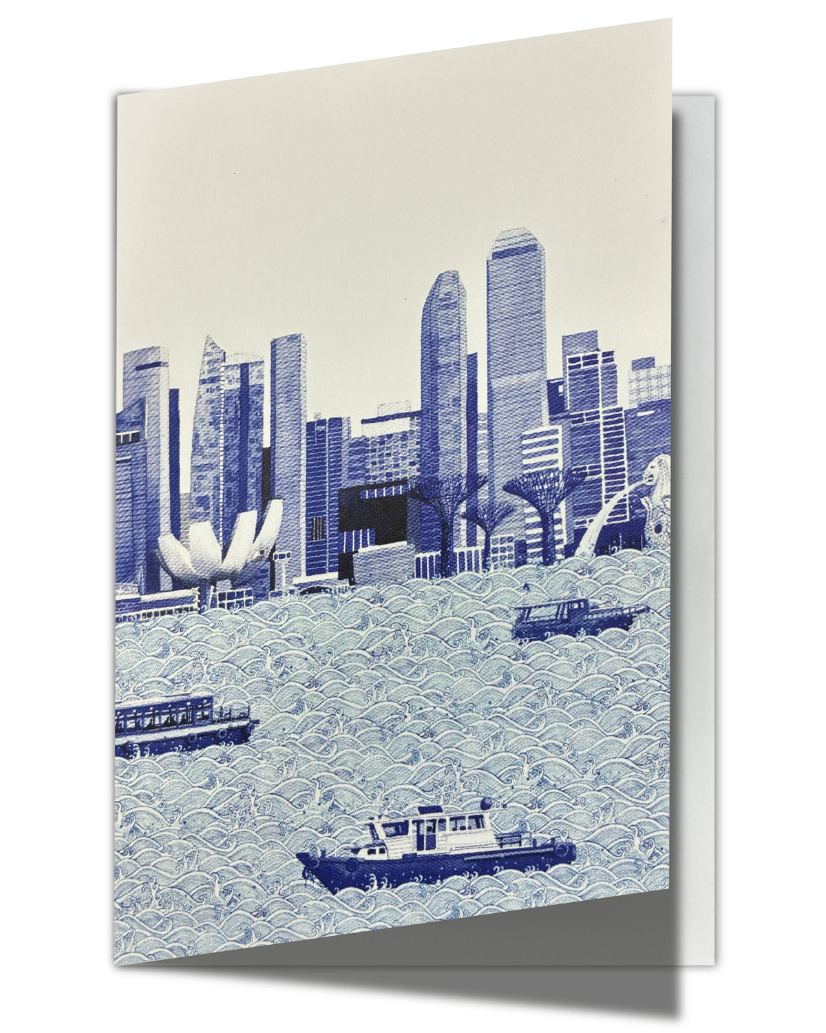 SINGLAPA | Singapore Skyline Greeting Card