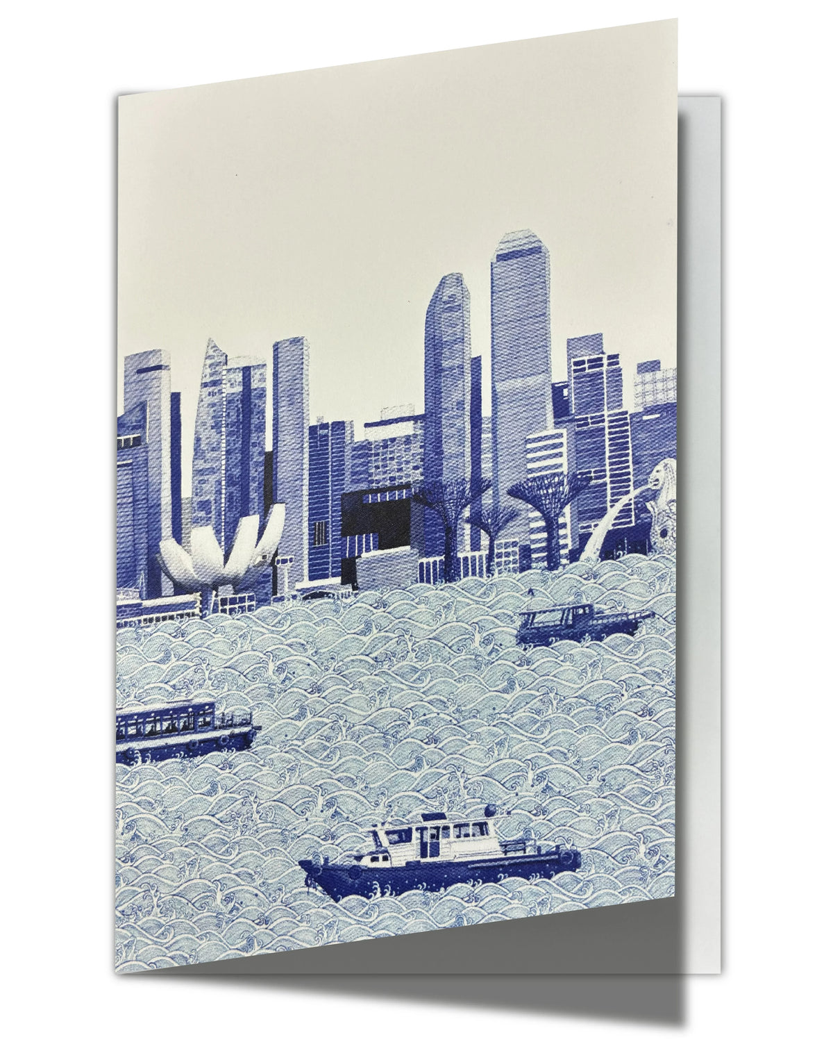 SINGLAPA | Singapore Skyline Greeting Card
