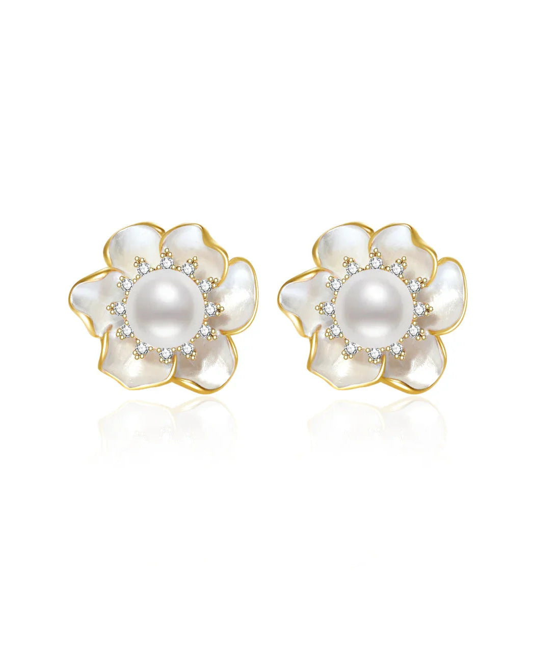 PEARLY LUSTRE | Top Grade Freshwater Pearl Earrings WE00801 | ORCHID