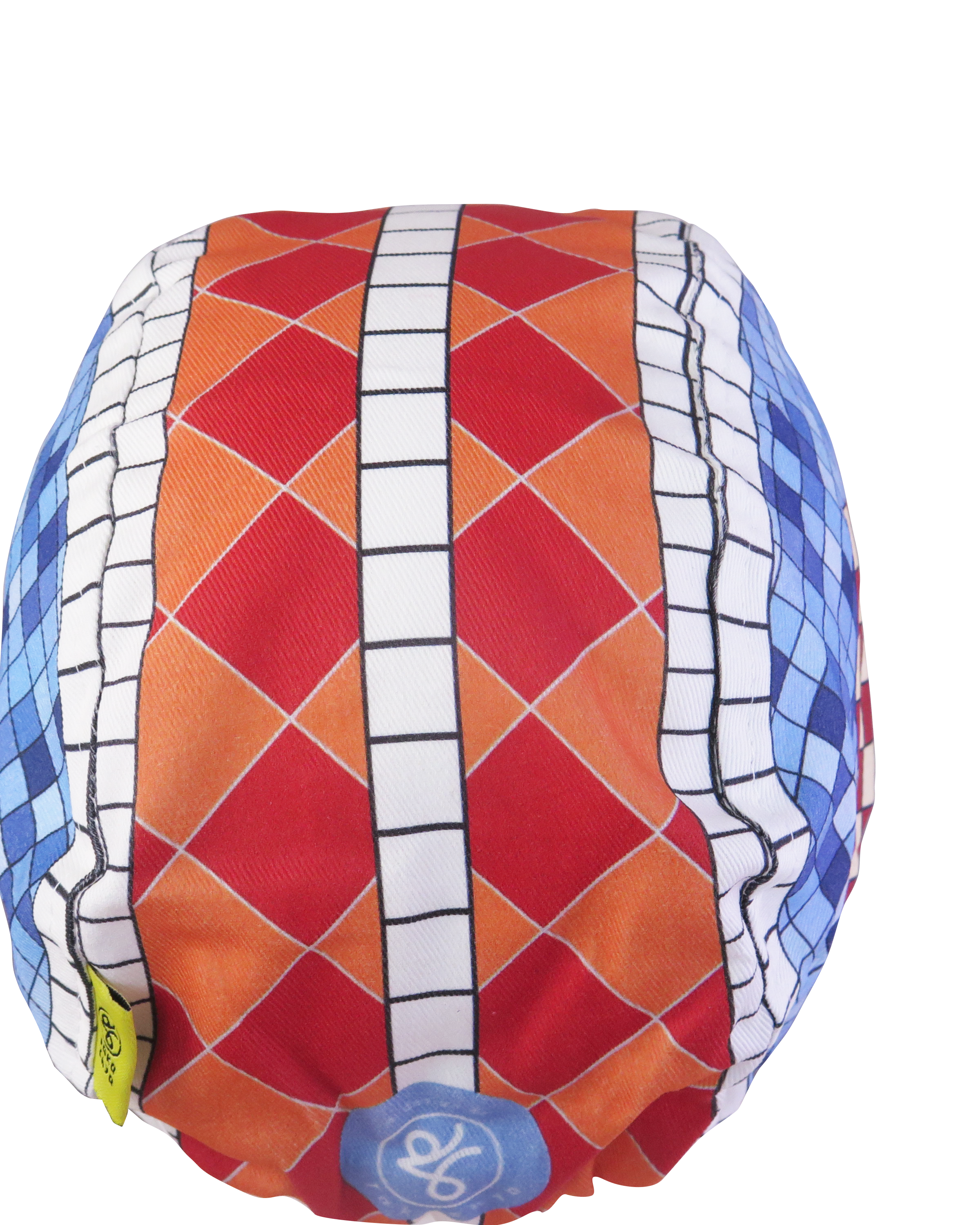 A DESIGN BY TAKACHYA | Cycling Cap - Lepak Checkered Brown Blue