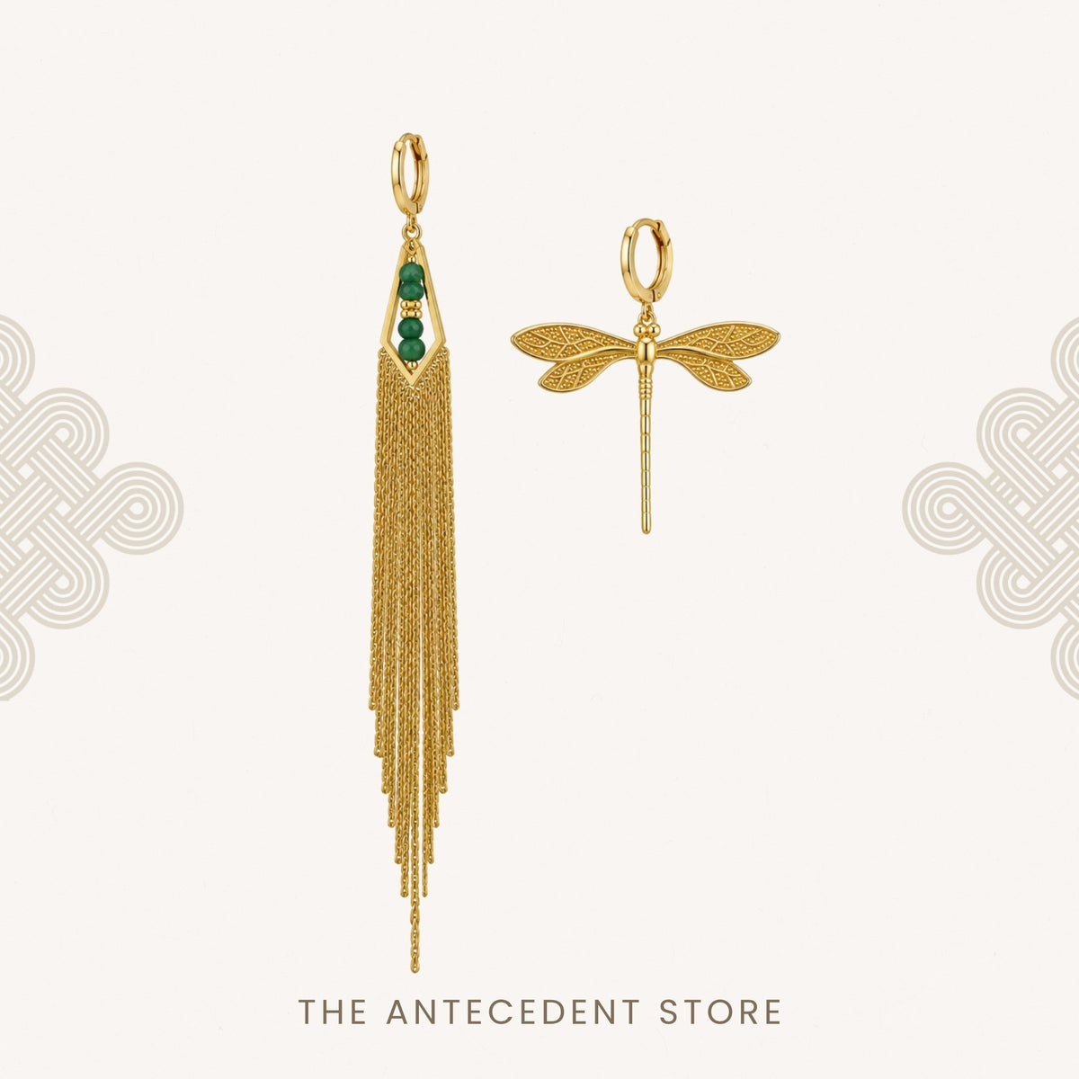 THE ANTECEDENT STORE | Asymmetrical Dragonfly Earrings