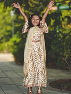 NIMBU | Nia Girls Lehenga Choli Skirt Top in Muslin Cotton