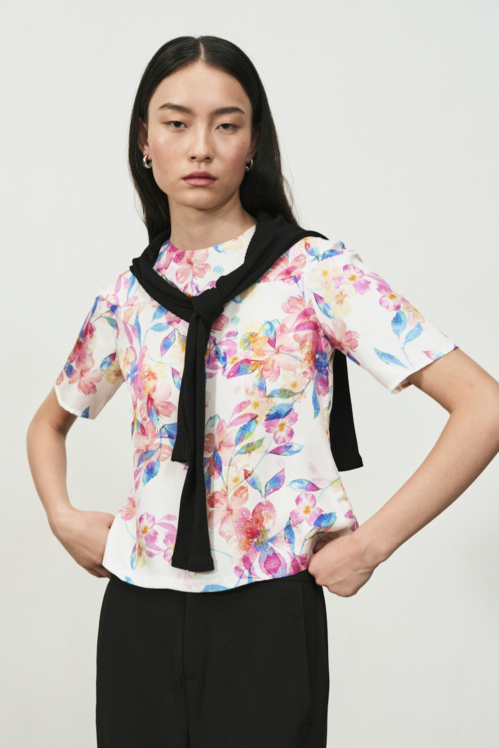 GIN LEE STUDIO | Silk Bloom Top