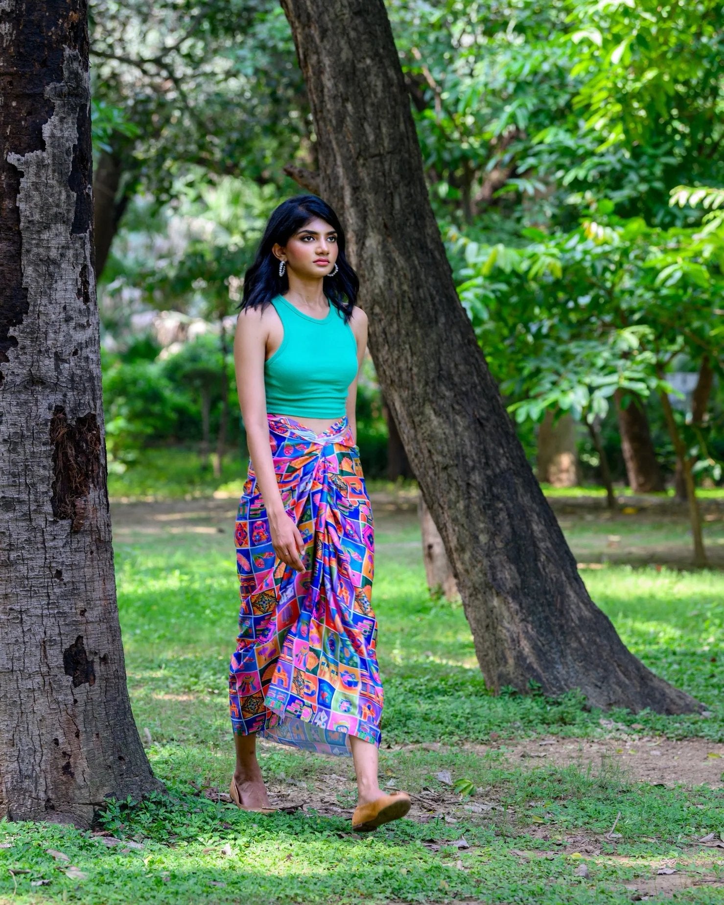 PHOTO PHACTORY | Jiwas Wrap Skirt | Heritage Mosaic Skirt