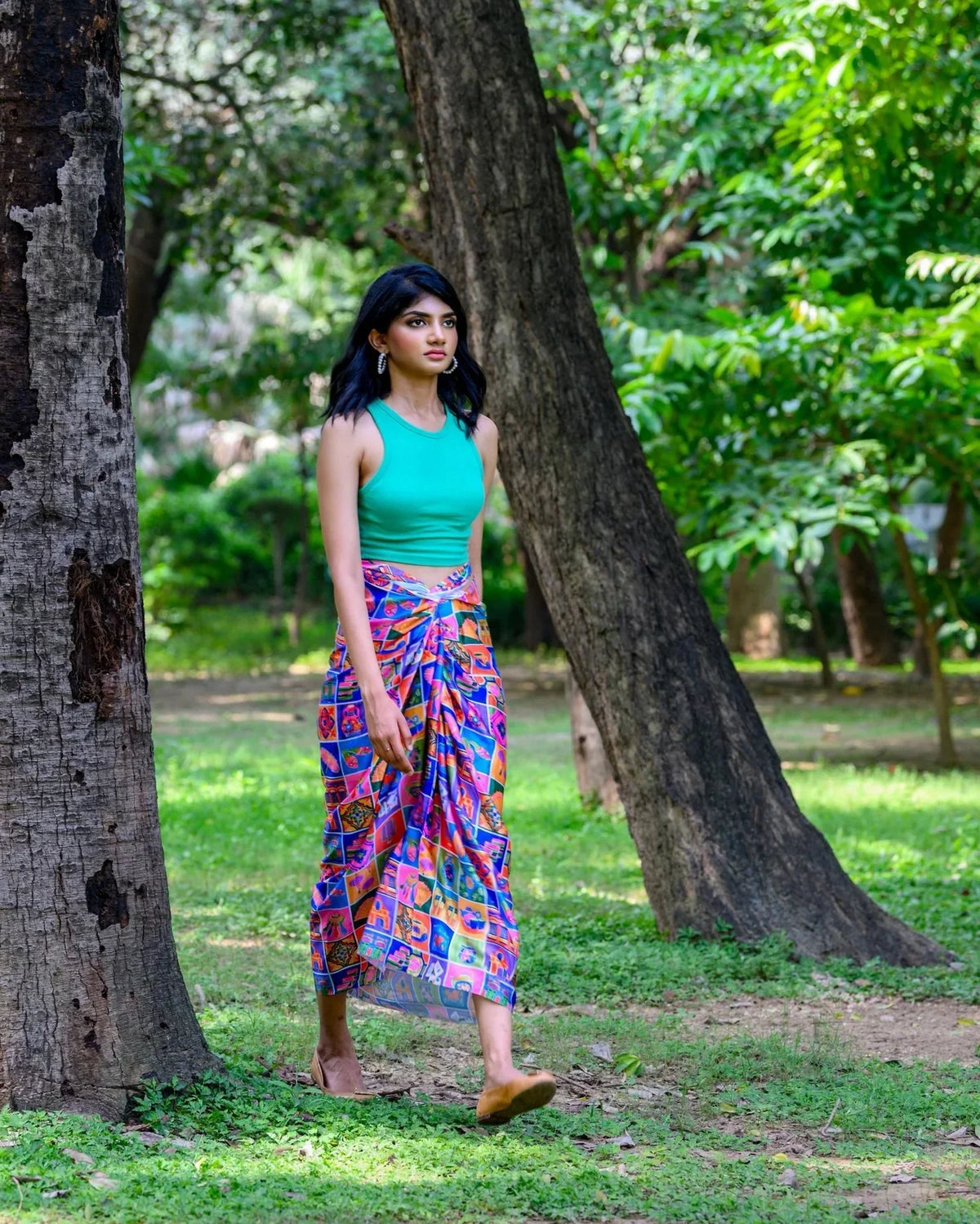 PHOTO PHACTORY | Jiwas Wrap Skirt | Heritage Mosaic Skirt
