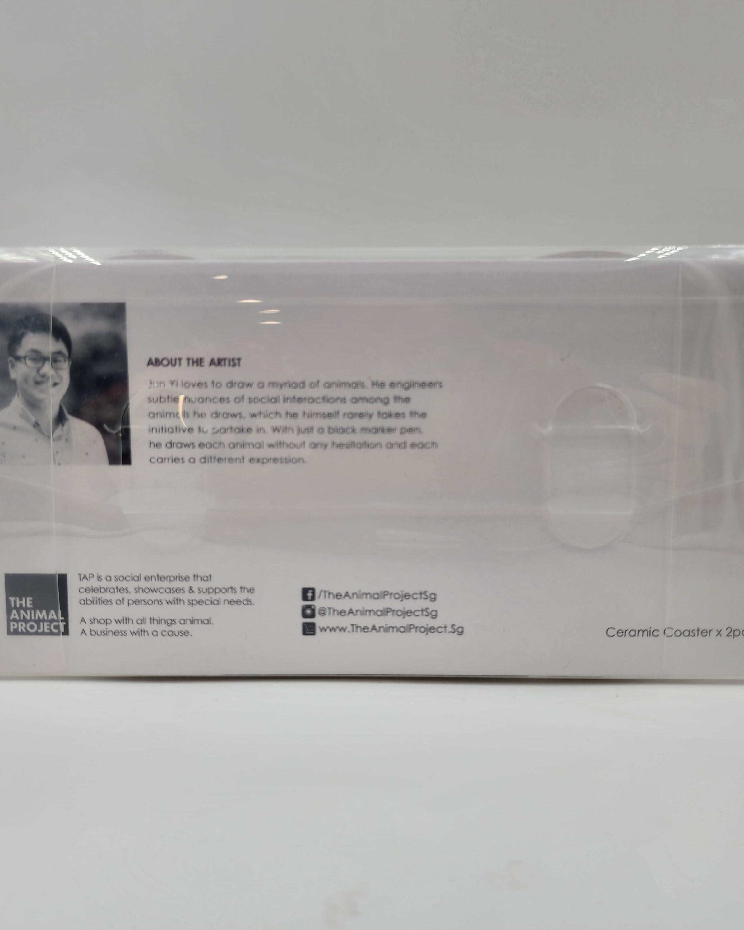 THE ANIMAL PROJECT | Ceramic Coaster (Set of 2) Rabbit