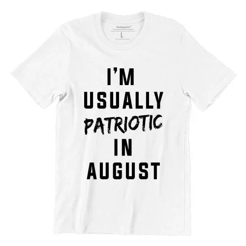 WET DESIGN | I Am Usually Patriotic In August Graphic T-Shirt