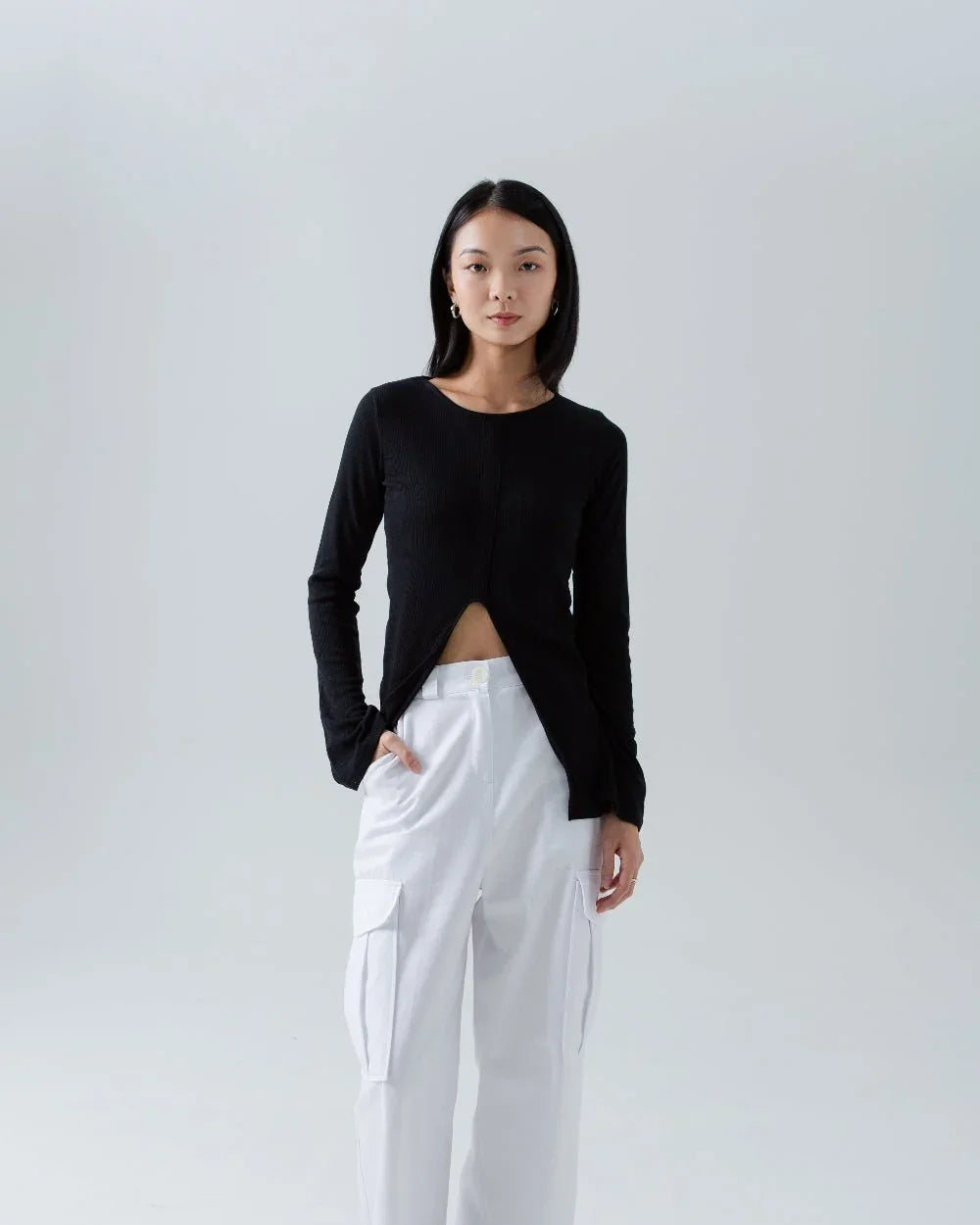 SAERO COLLECTIVE | Split Layer Top | Black