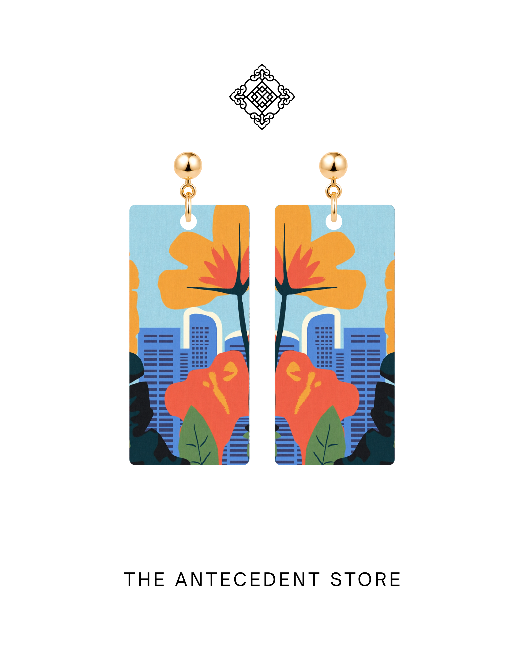 THE ANTECEDENT STORE | Singapore Skyline Earrings | Island Colours Series No. 01