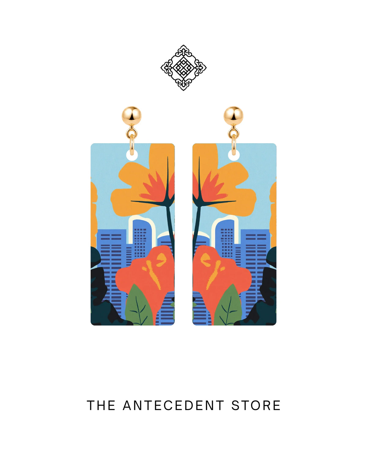 THE ANTECEDENT STORE | Singapore Skyline Earrings | Island Colours Series No. 01