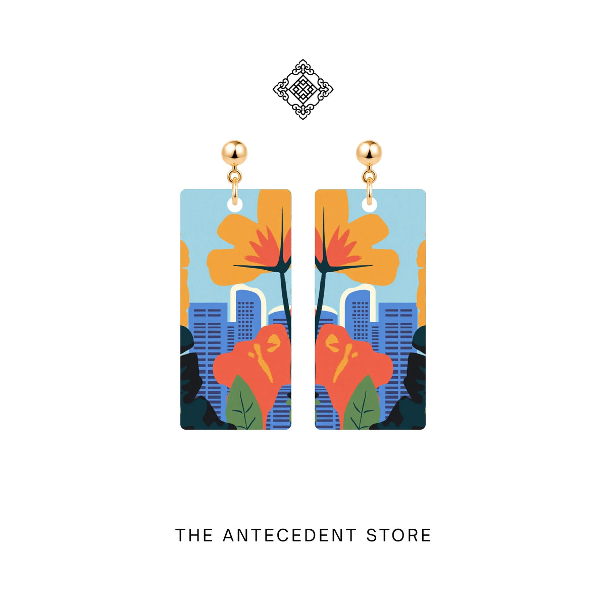 THE ANTECEDENT STORE | Singapore Skyline Earrings | Island Colours Series No. 01