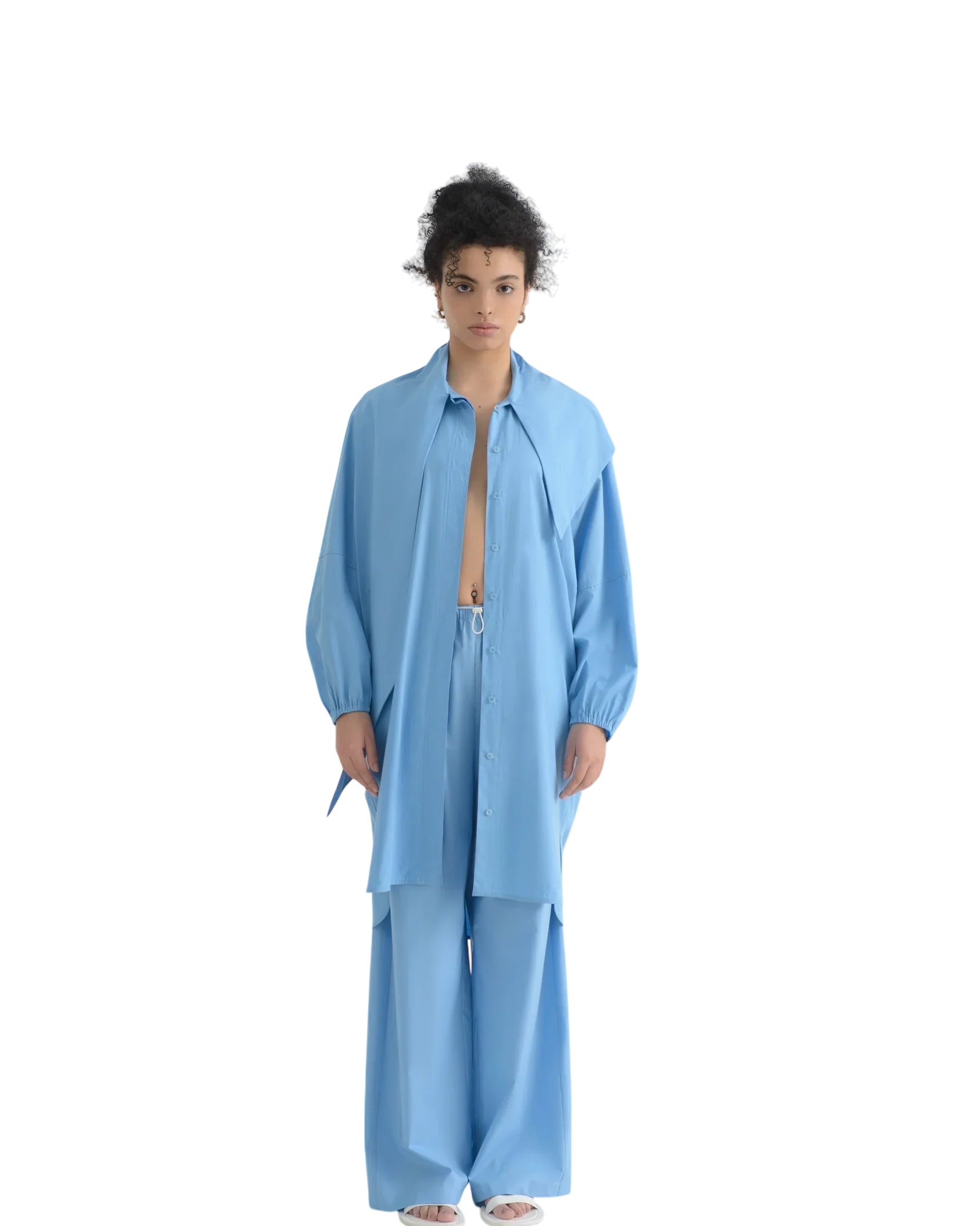 LAYERPLAN | Marina Scarf Collar Shirt Dress