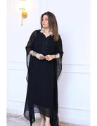 JINDER'S | Black Viscose Kaftan