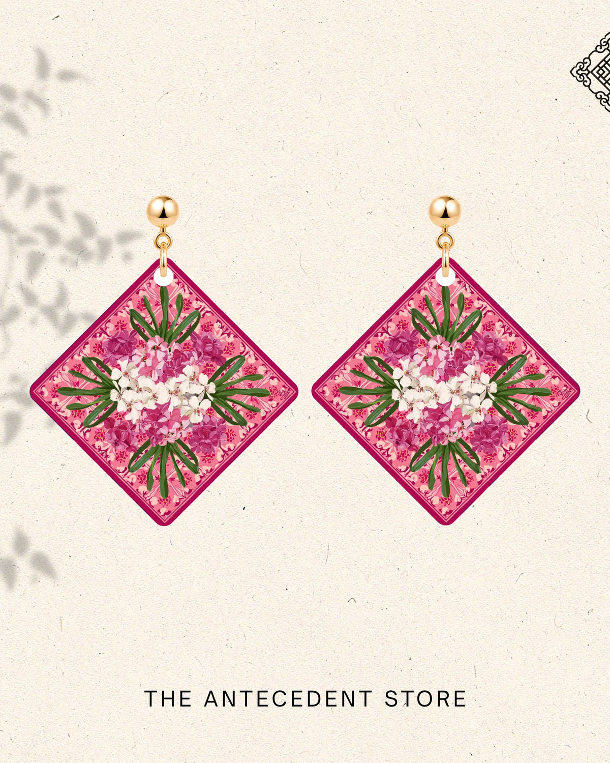 THE ANTECEDENT STORE | Orchid Tile Earrings
