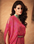 JINDER'S | Pink Bandhani Jumper