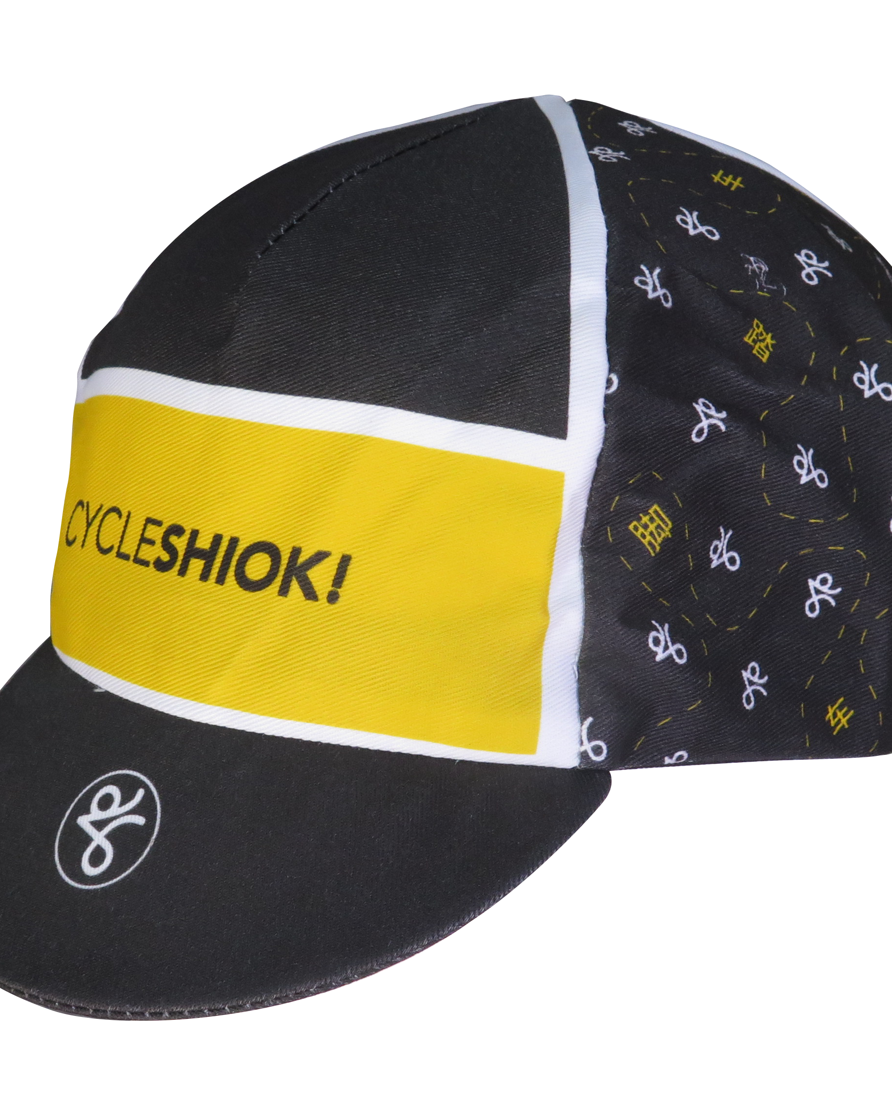 A DESIGN BY TAKACHYA | Cycling Cap - Cycle Shiok Yellow Black