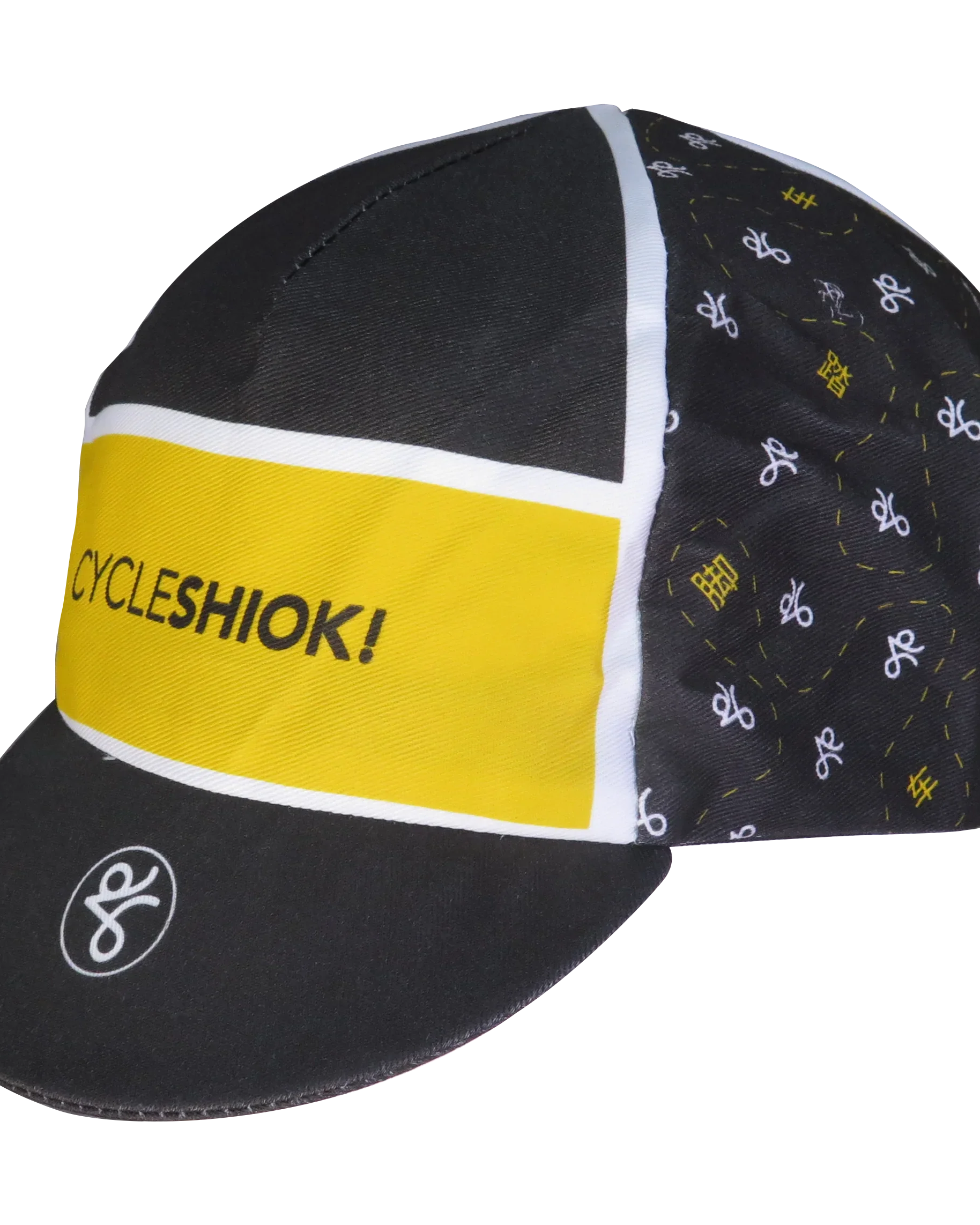 A DESIGN BY TAKACHYA | Cycling Cap - Cycle Shiok Yellow Black