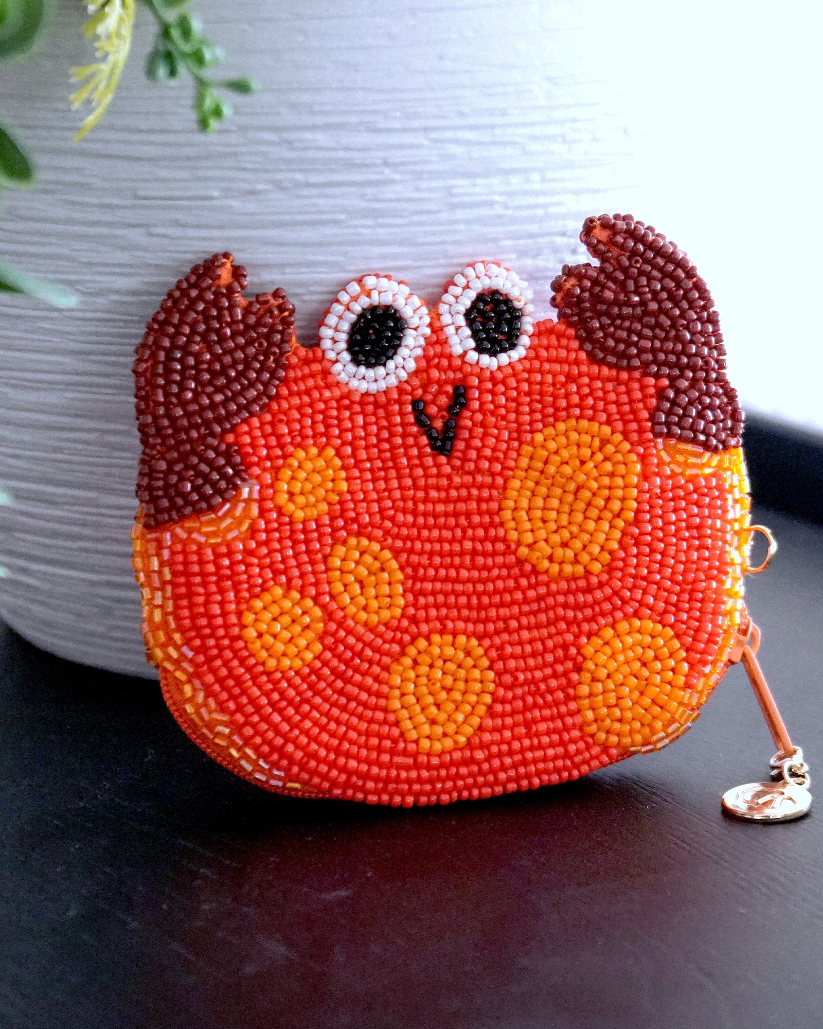 COCOONESE | Beaded Coin Purse - Crab