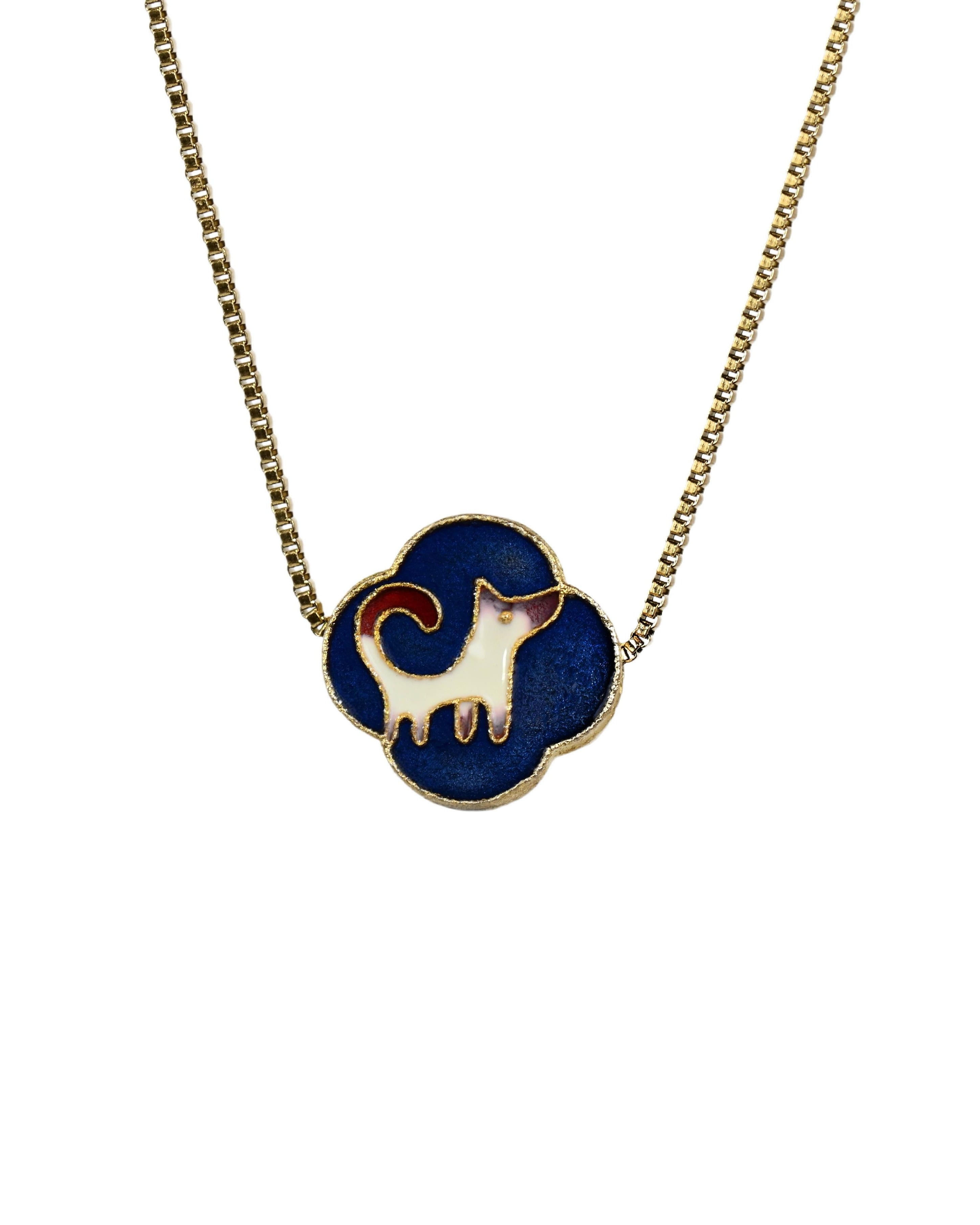 MARILYN TAN JEWELLERY | Lucky Zodiac Gold Chain Pendant Necklace With Enamel Charm