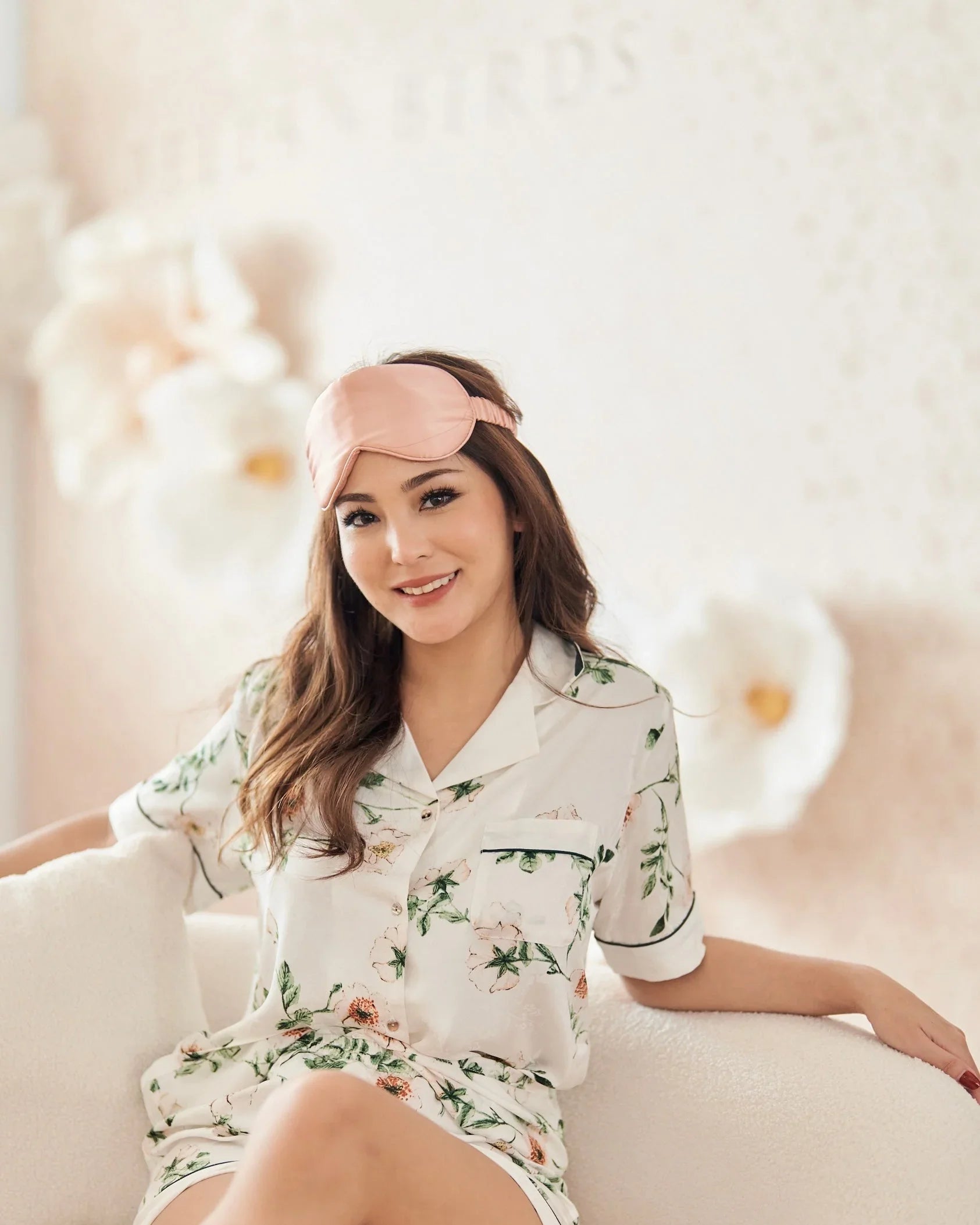 BELLS & BIRDS | Mulberry Silk Eye Mask