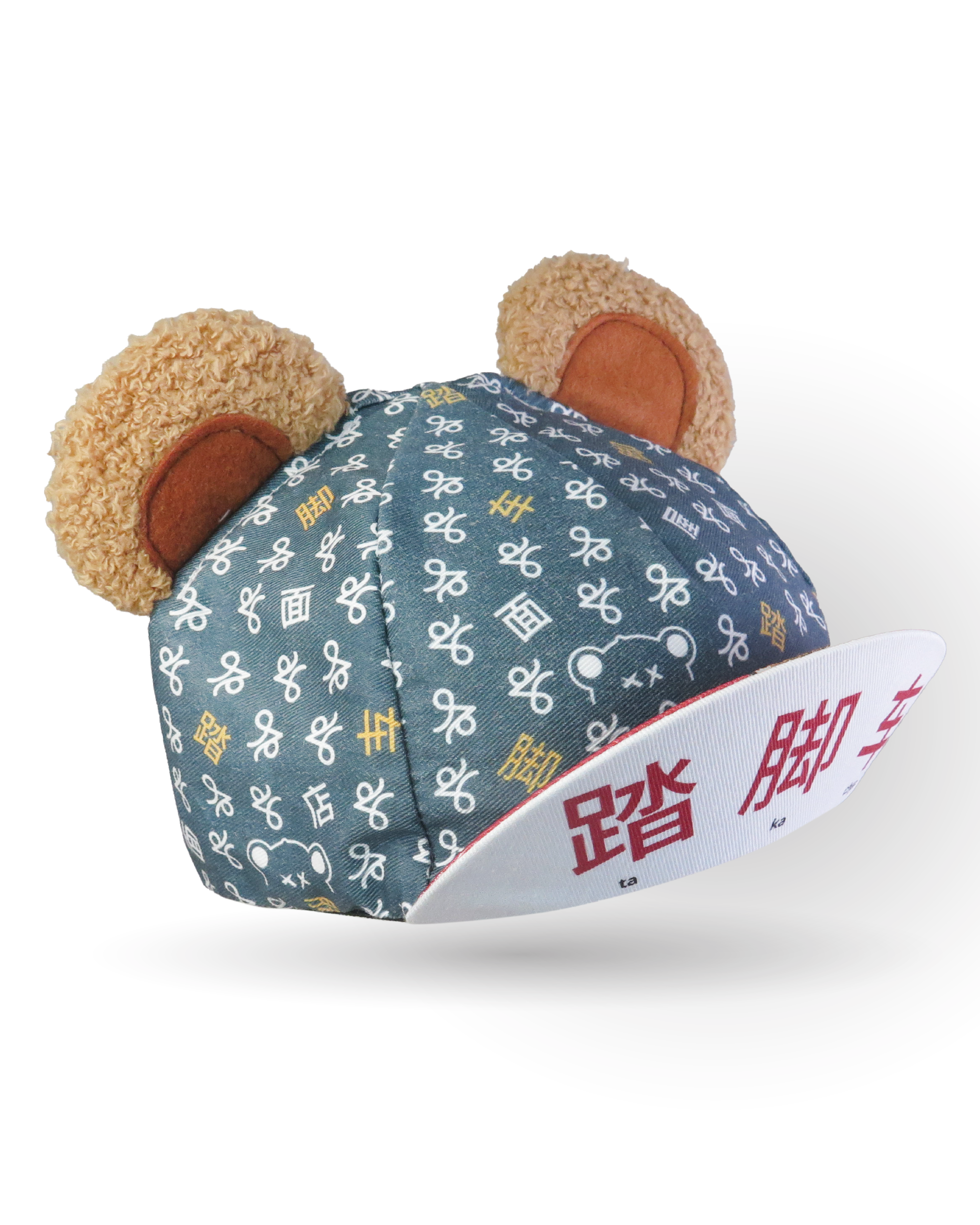 EXTRA NOODLE | EXTRA NOODLES x TAKACHYA Monogram Cycling Cap Bear Ears (Pre-Order)