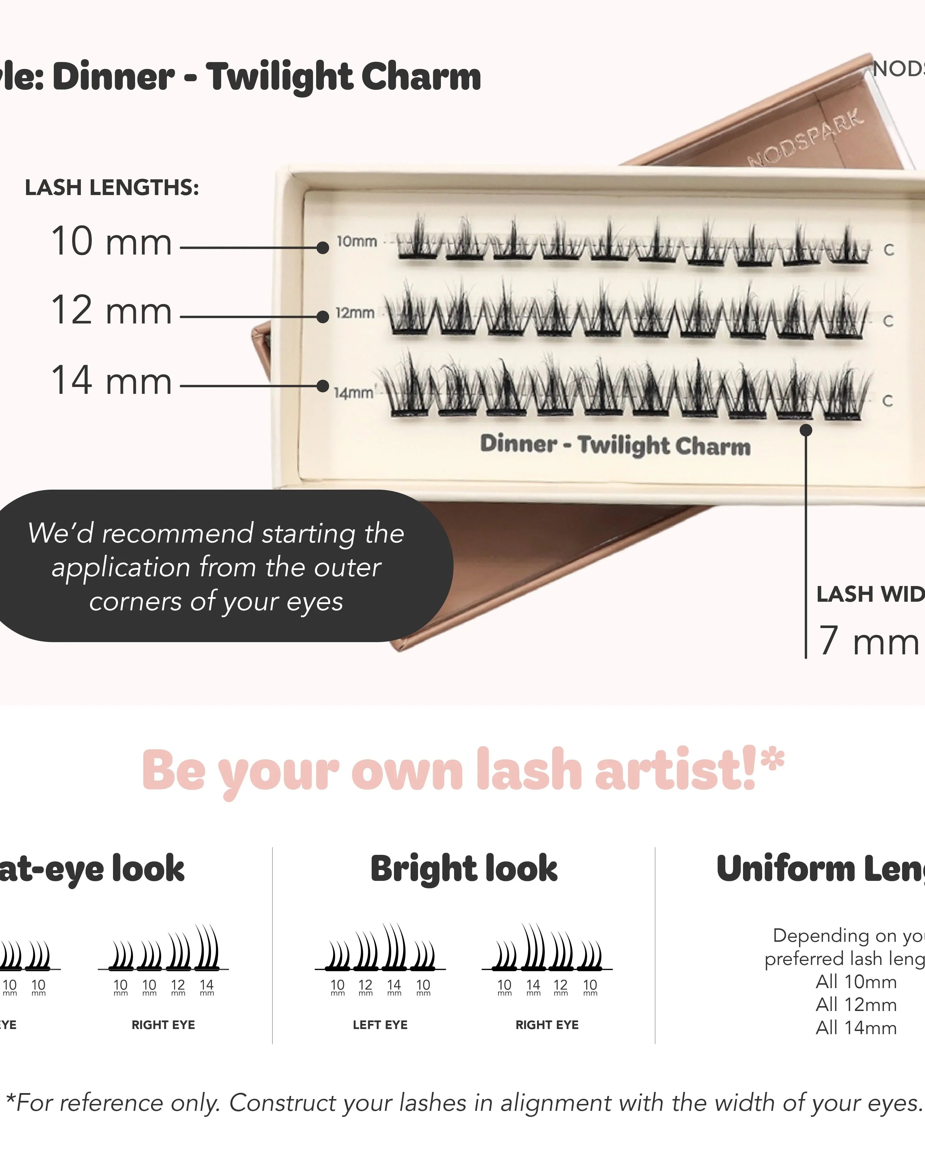 NODSPARK | Dinner Twilight Charm Lazy Lashes