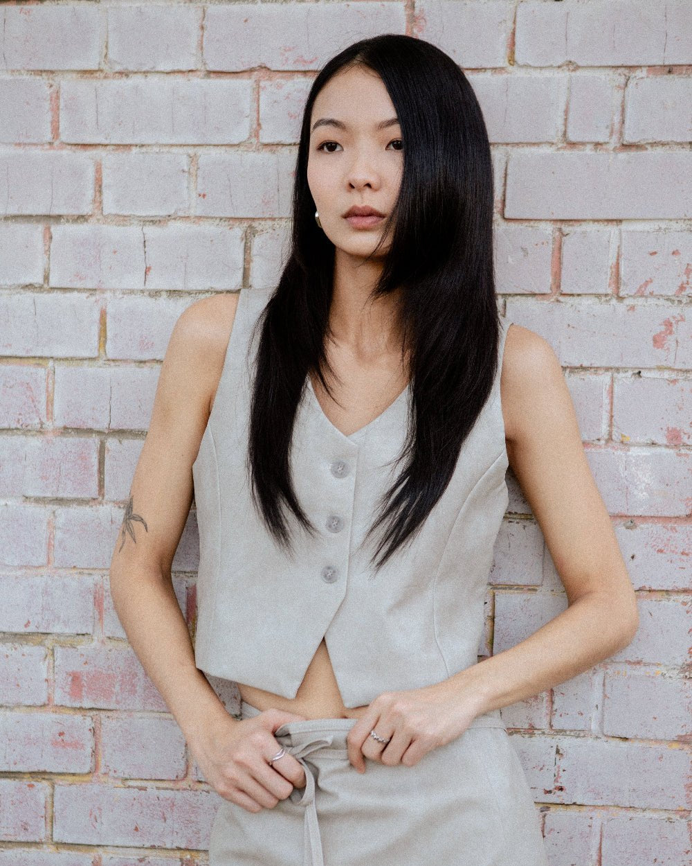 SAERO COLLECTIVE | Hae Wrap Skirt | Sand