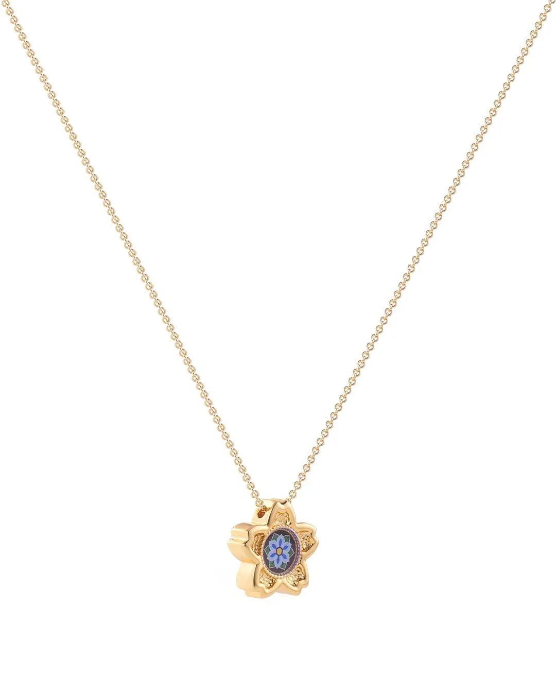 RARE BIRD COLLECTION | Lia Rosette Pendant Necklace | Peace